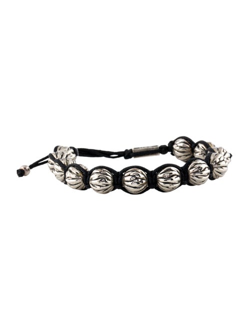 King Baby Studio Macrame Feather Spheres Wrap Bracelet