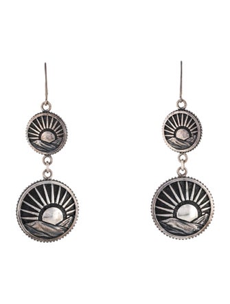 King Baby Studio Studio Sun Concho Drop Earrings