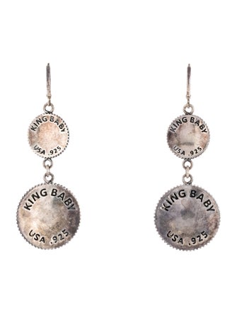 King Baby Studio Studio Sun Concho Drop Earrings