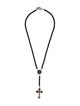 King Baby Studio Onyx Rosary Lavalier Necklace