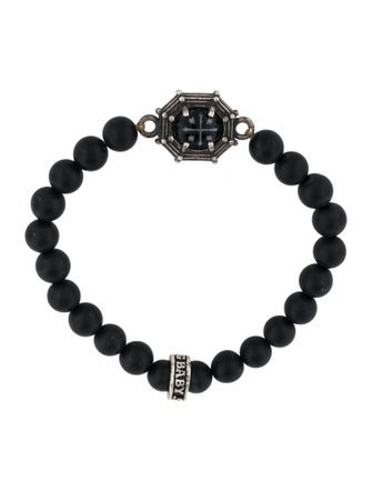 King Baby Studio Onyx Bead Station Bracelet