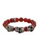 King Baby Studio Carnelian Bead Day Of The Dead Bracelet