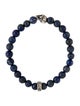 King Baby Studio Lapis Lazuli Beaded Skull Bracelet