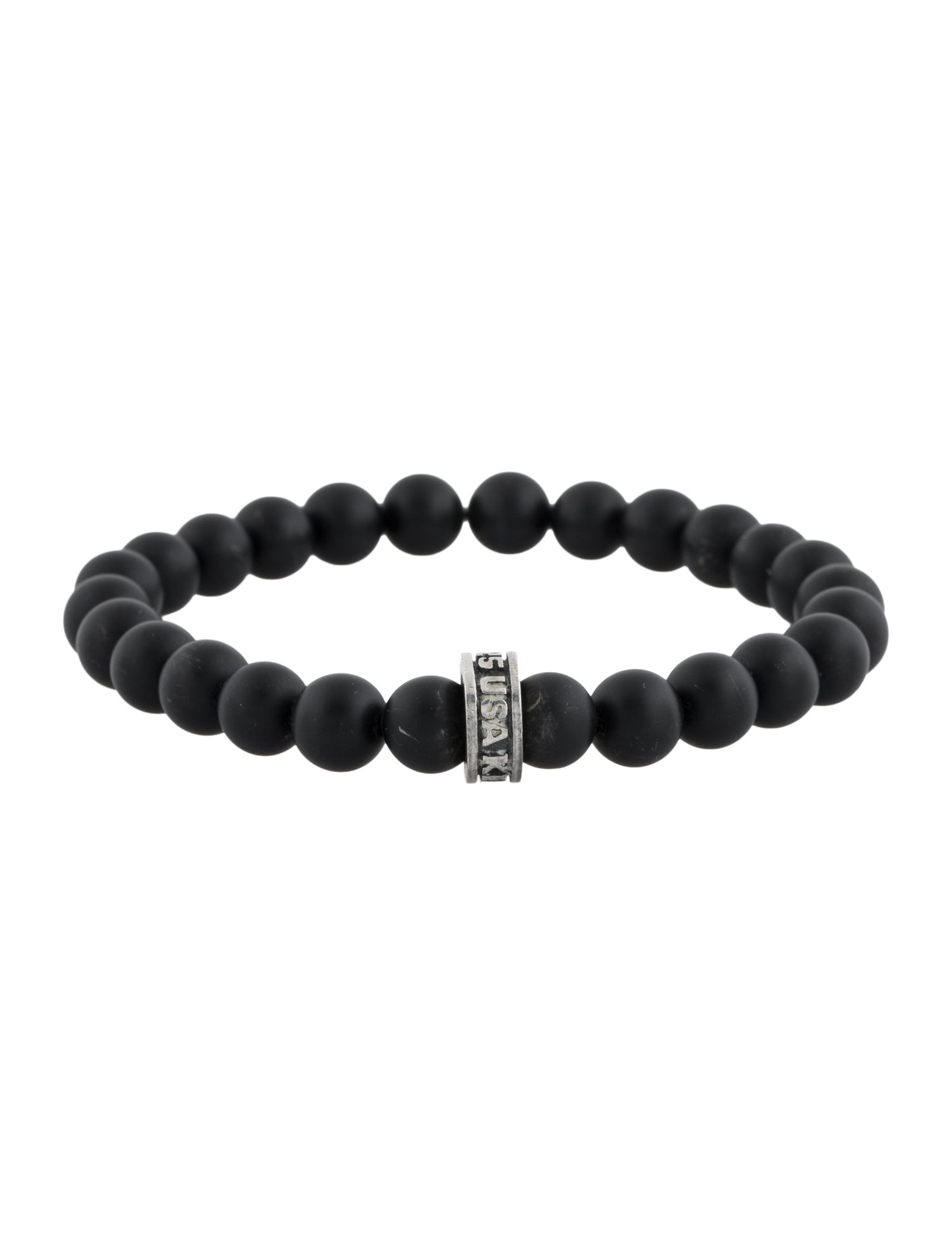 King Baby Studio Onyx Beaded Bracelet
