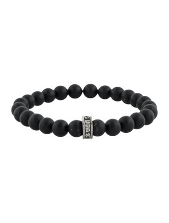 King Baby Studio Onyx Beaded Bracelet