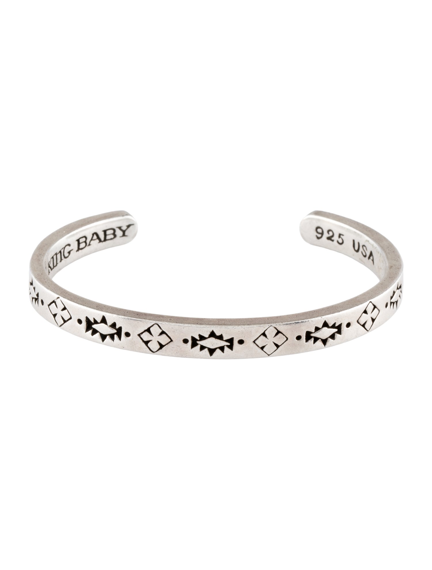 King Baby Studio Engraved Cuff