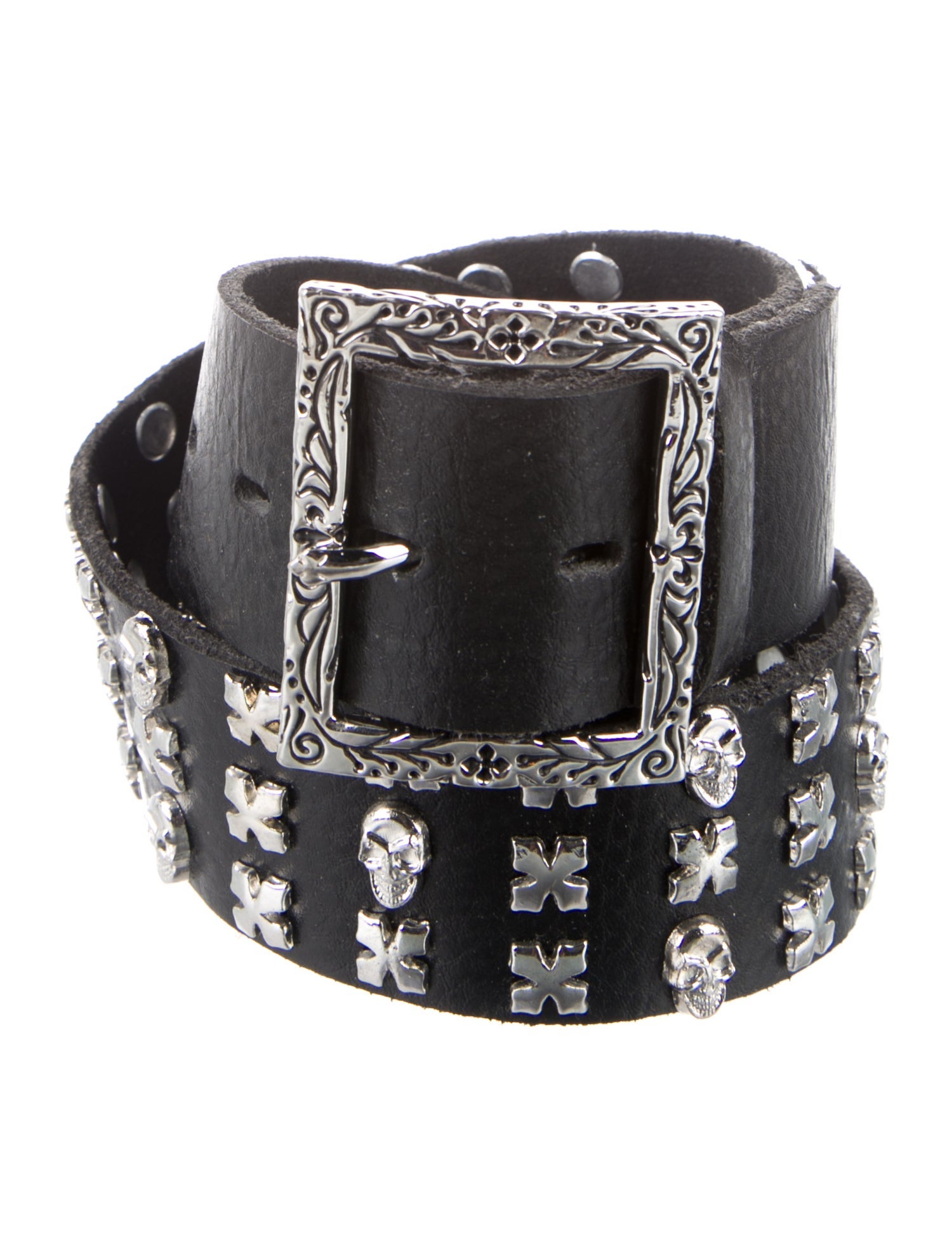 King Baby Studio Leather Studded Accents Belt