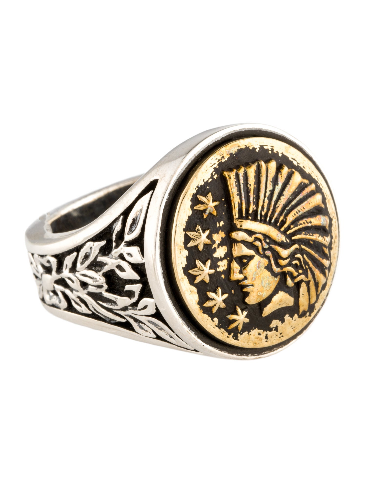 King Baby Studio Liberty Headdress Signet Ring