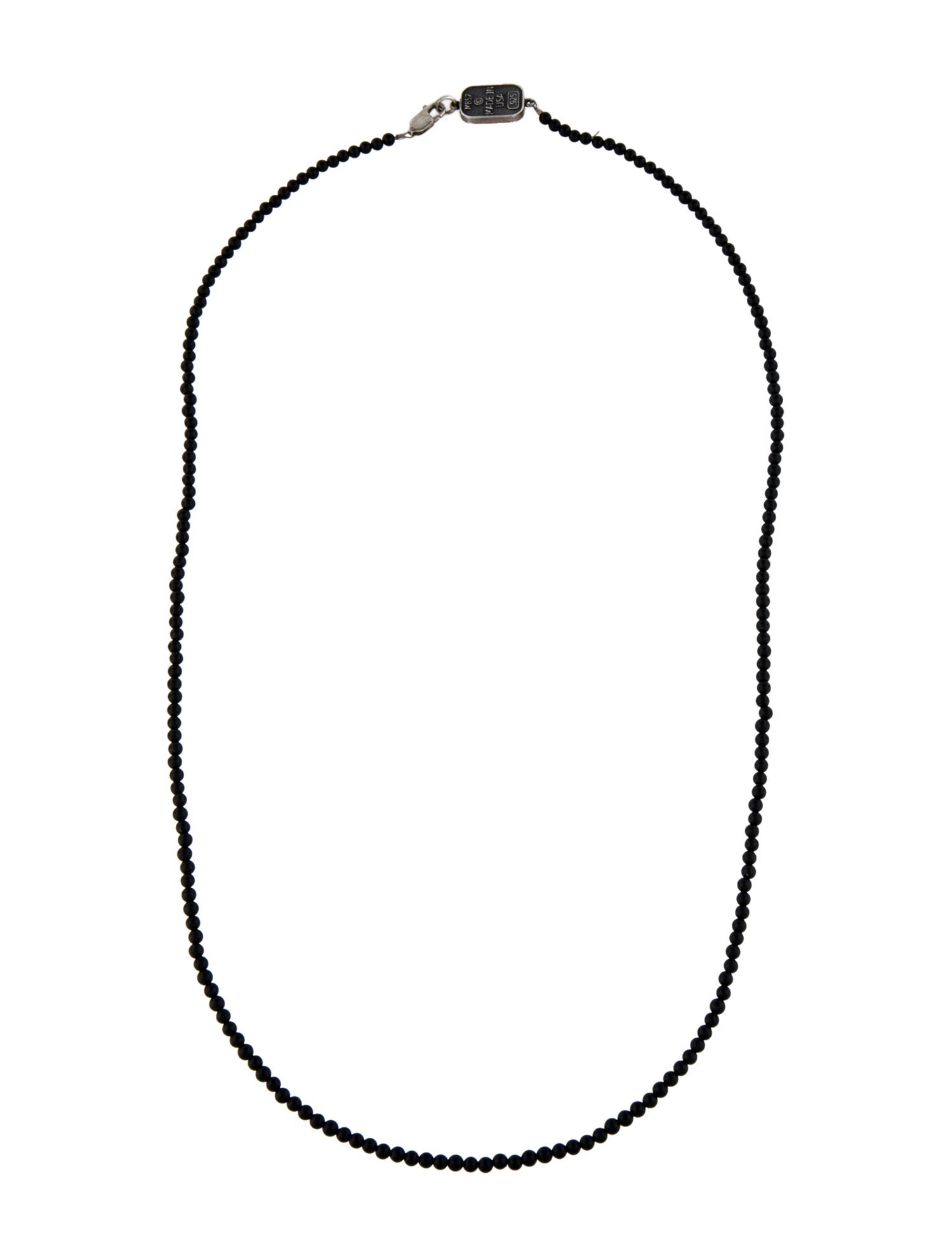 King Baby Studio Onyx Bead Strand Necklace