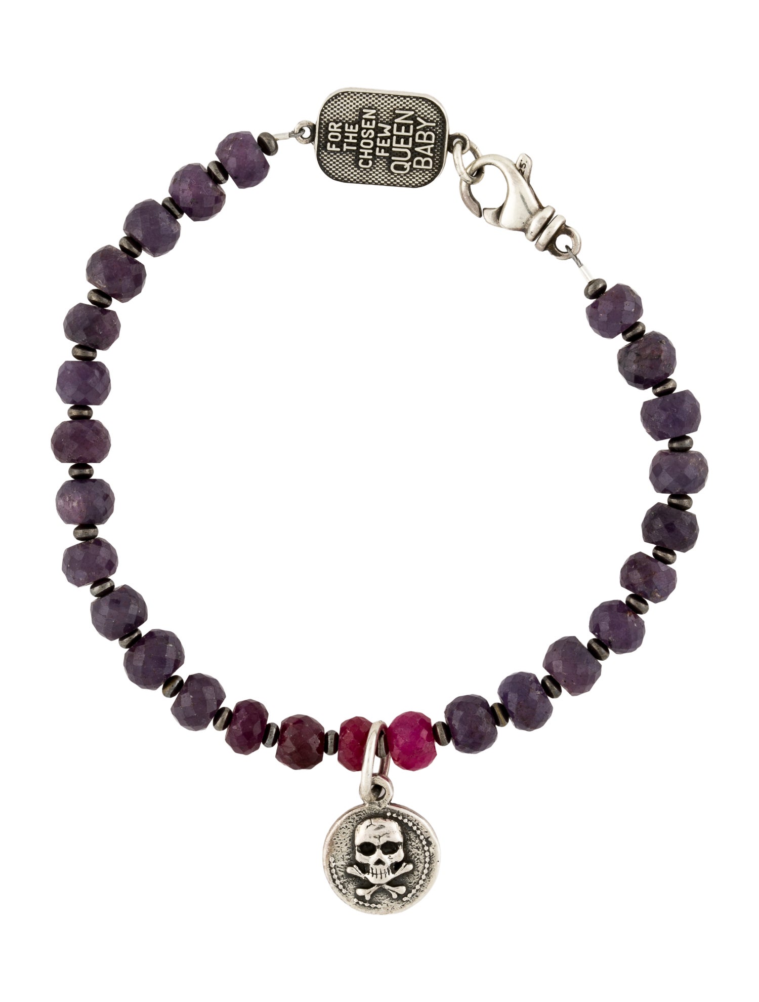 King Baby Studio Dyed Sapphire Queen Baby Bead Bracelet