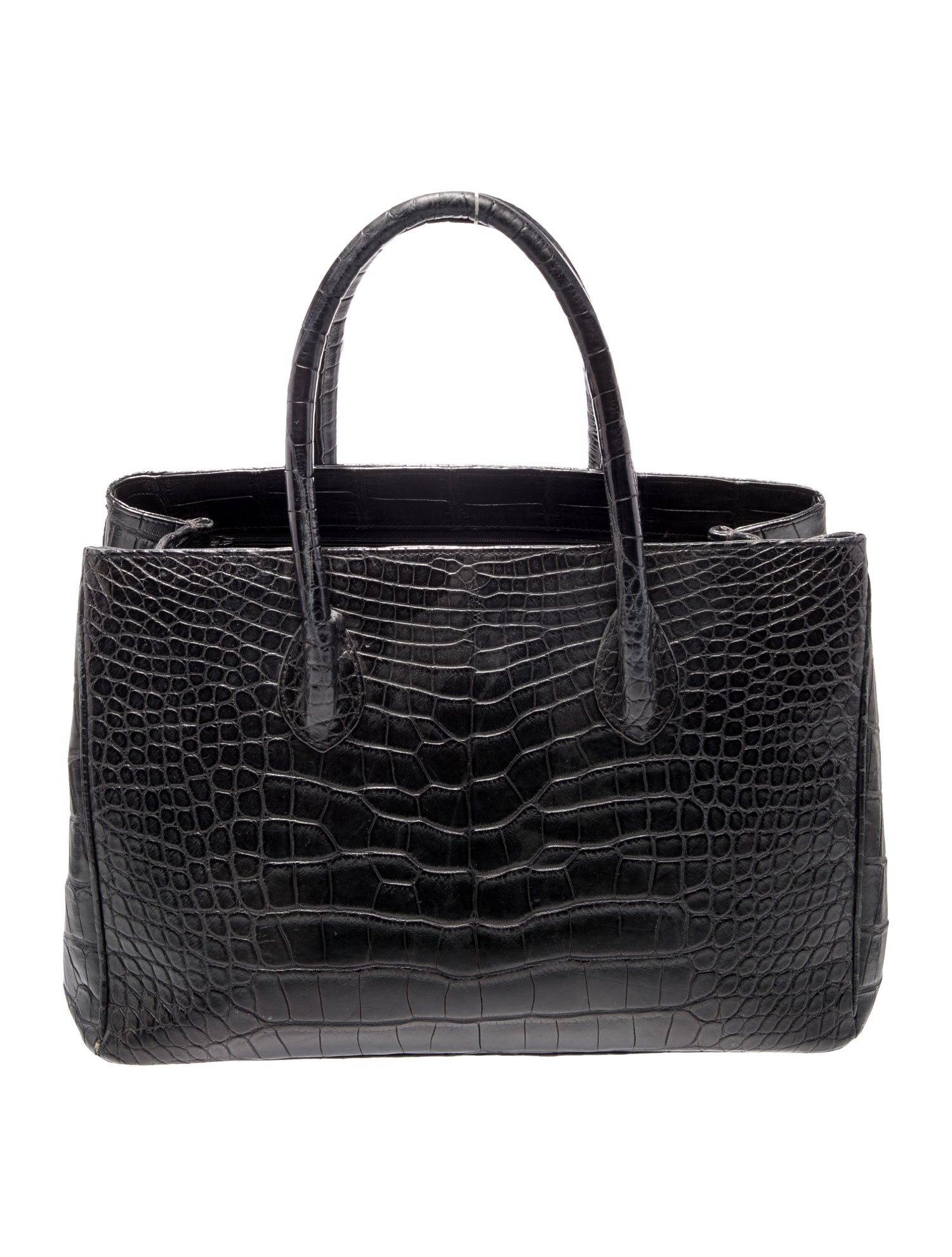Alexandra Knight Embossed Leather Top Handle Bag