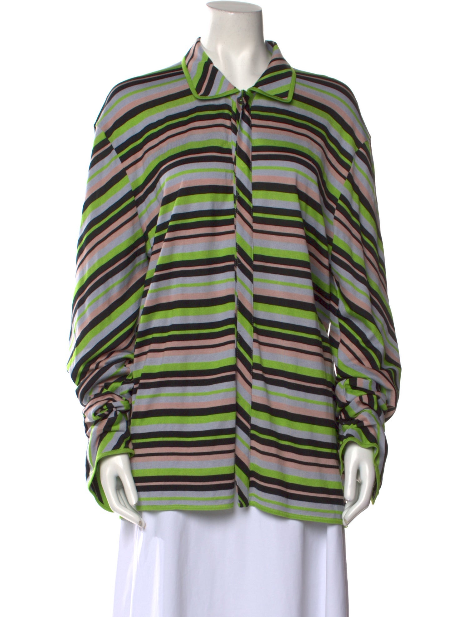Kenneth Ize Silk Striped Sweater w/ Tags