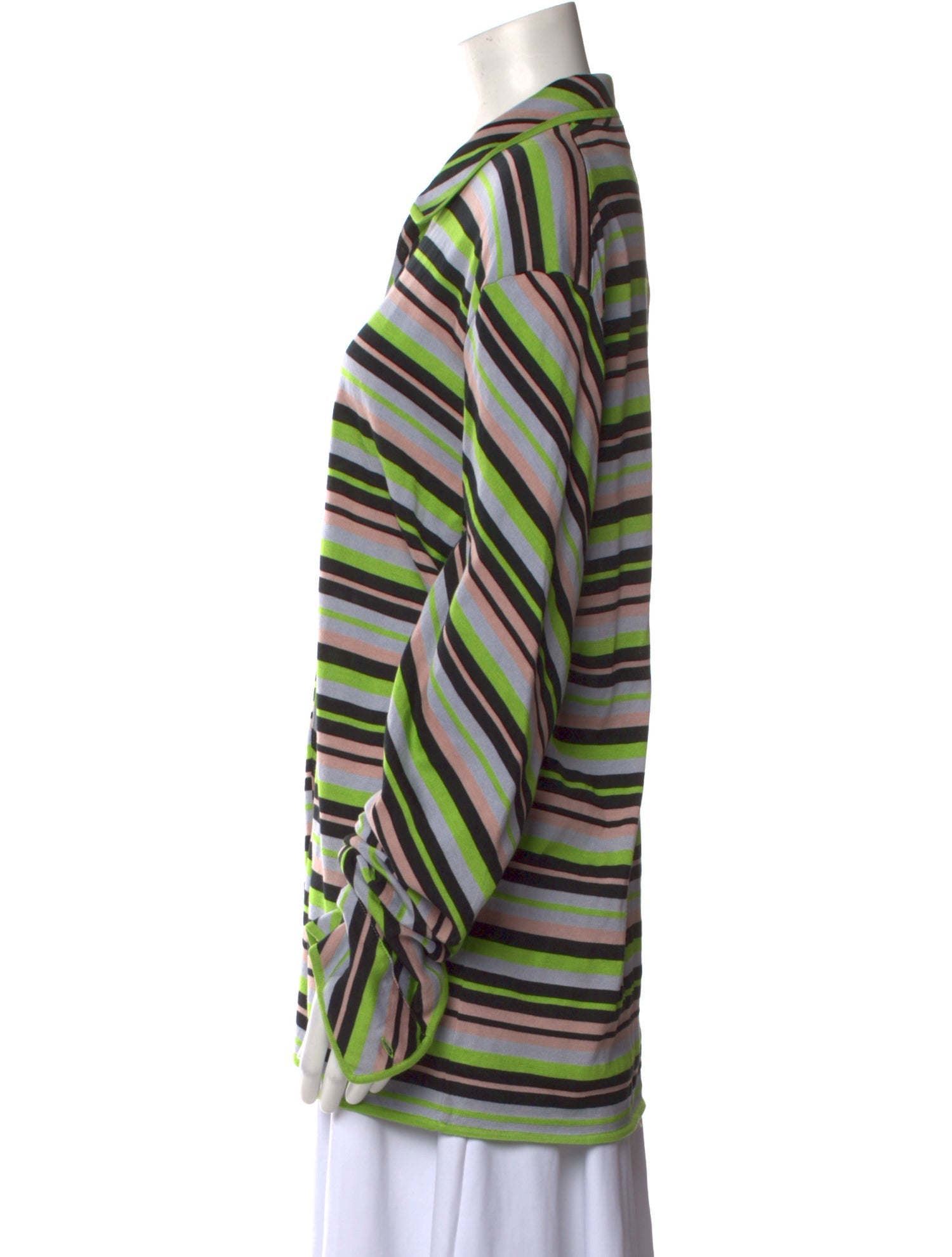 Kenneth Ize Silk Striped Sweater w/ Tags