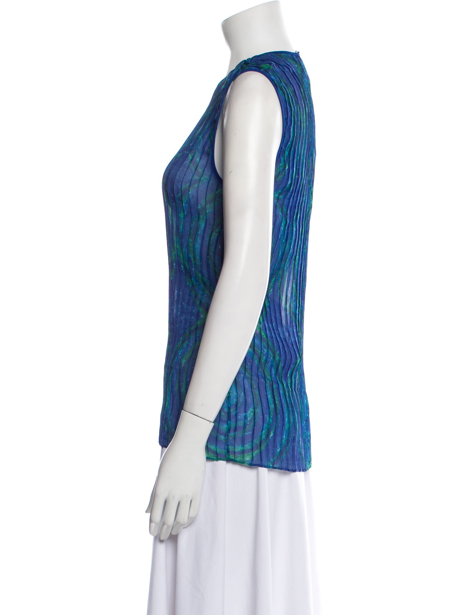 Kenneth Ize Printed Crew Neck Top w/ Tags