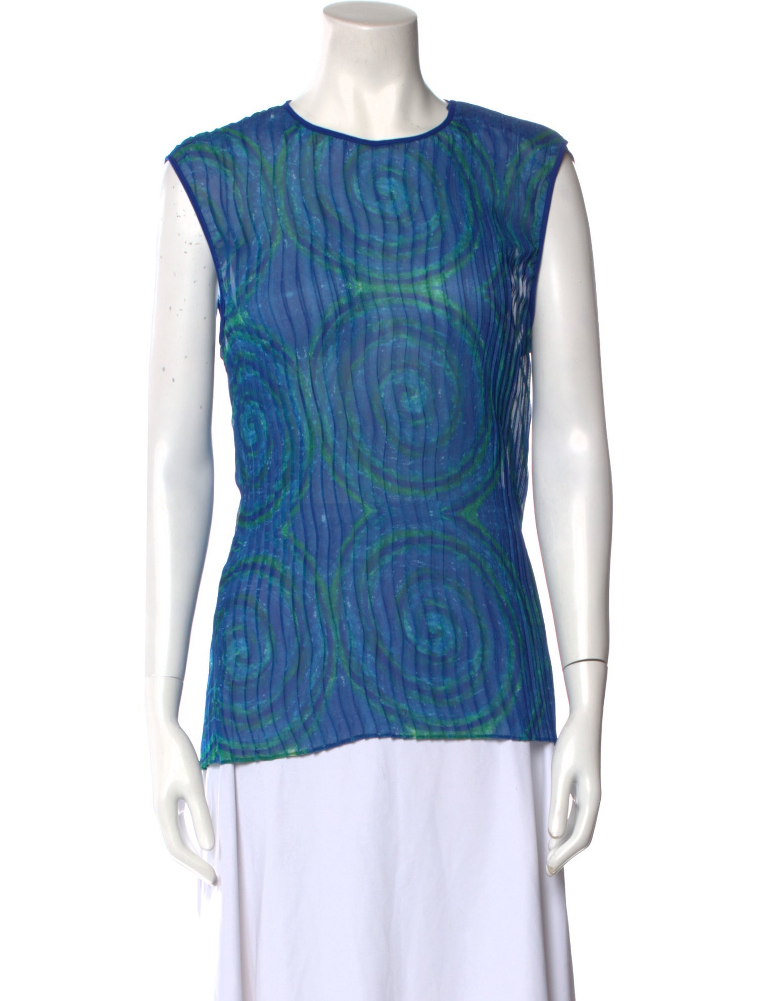 Kenneth Ize Printed Crew Neck Top w/ Tags