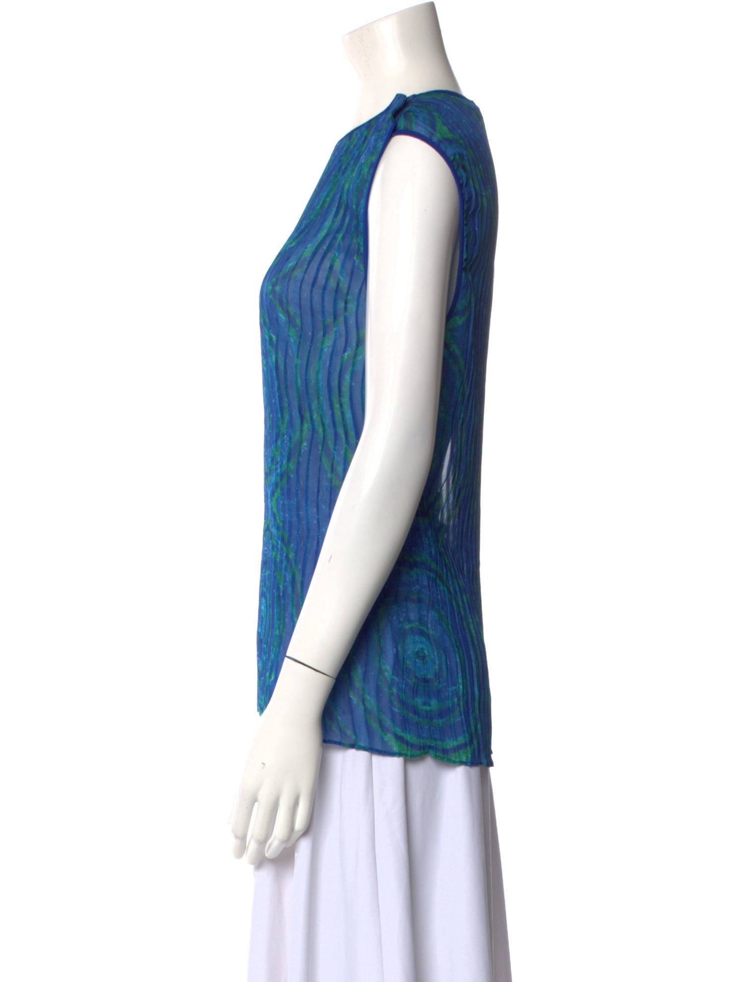 Kenneth Ize Printed Crew Neck Top w/ Tags