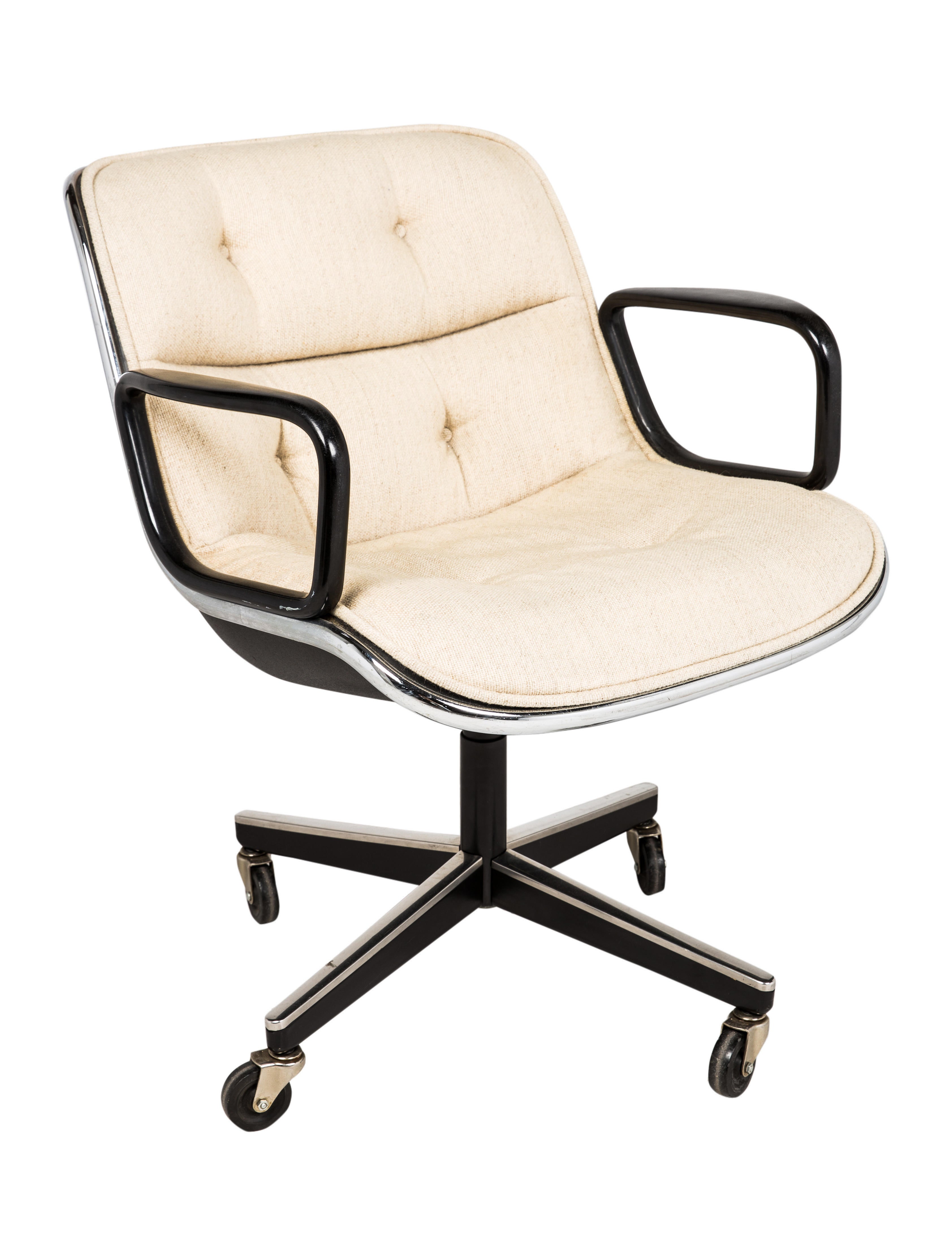 Knoll Charles Pollock Executive Armchair Neutrals Seating, Furniture