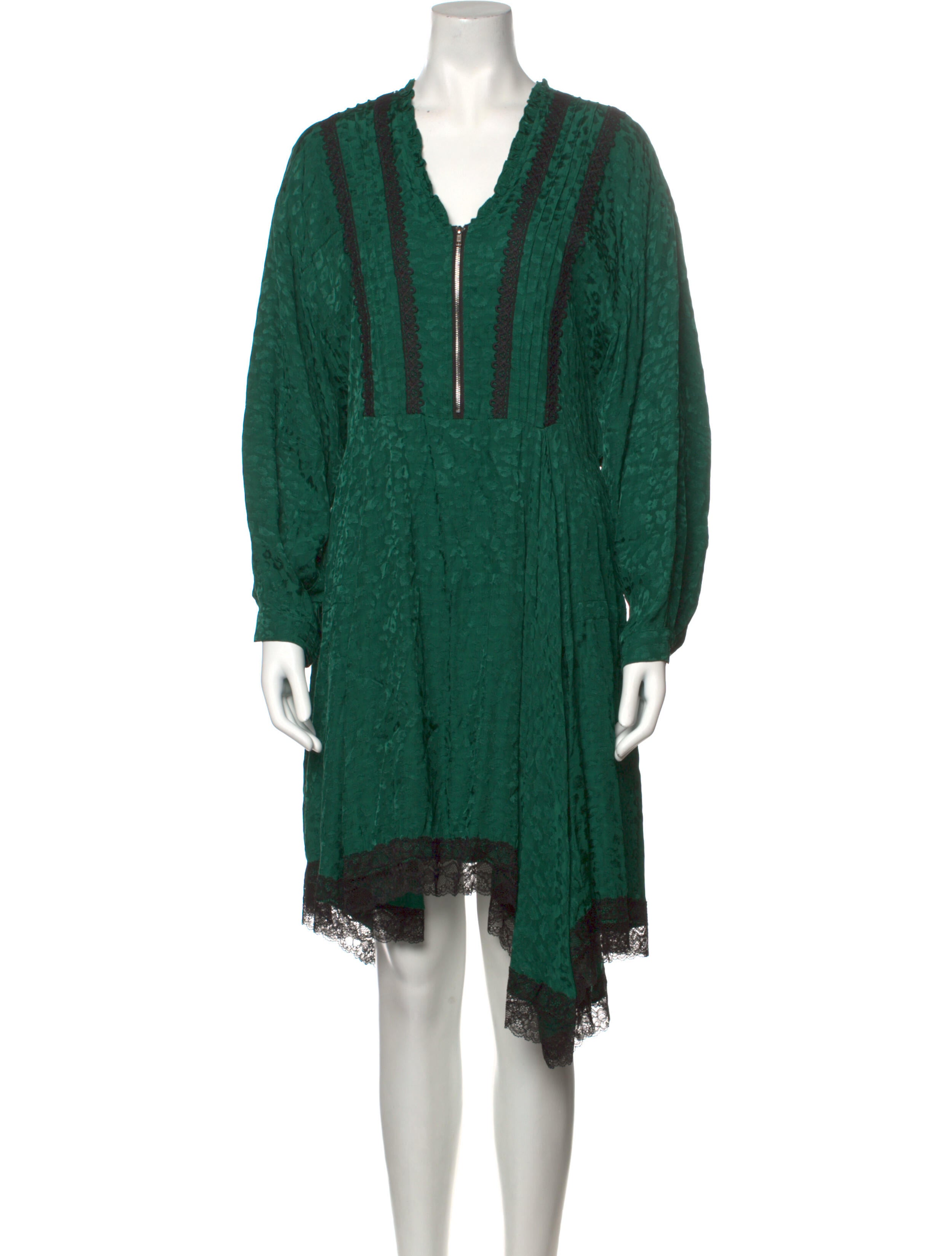 Koché V-Neck Knee-Length Dress