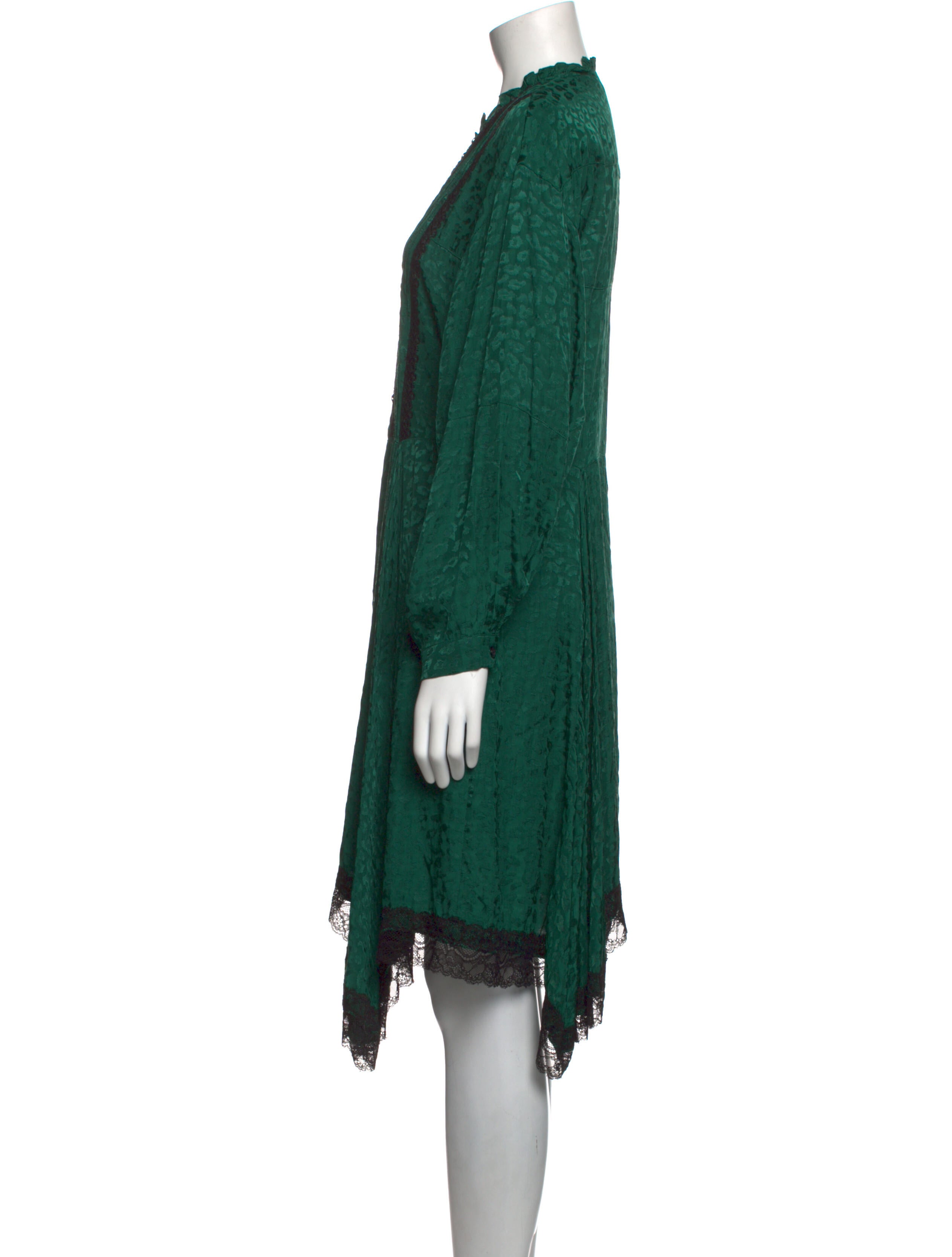 Koché V-Neck Midi Length Dress