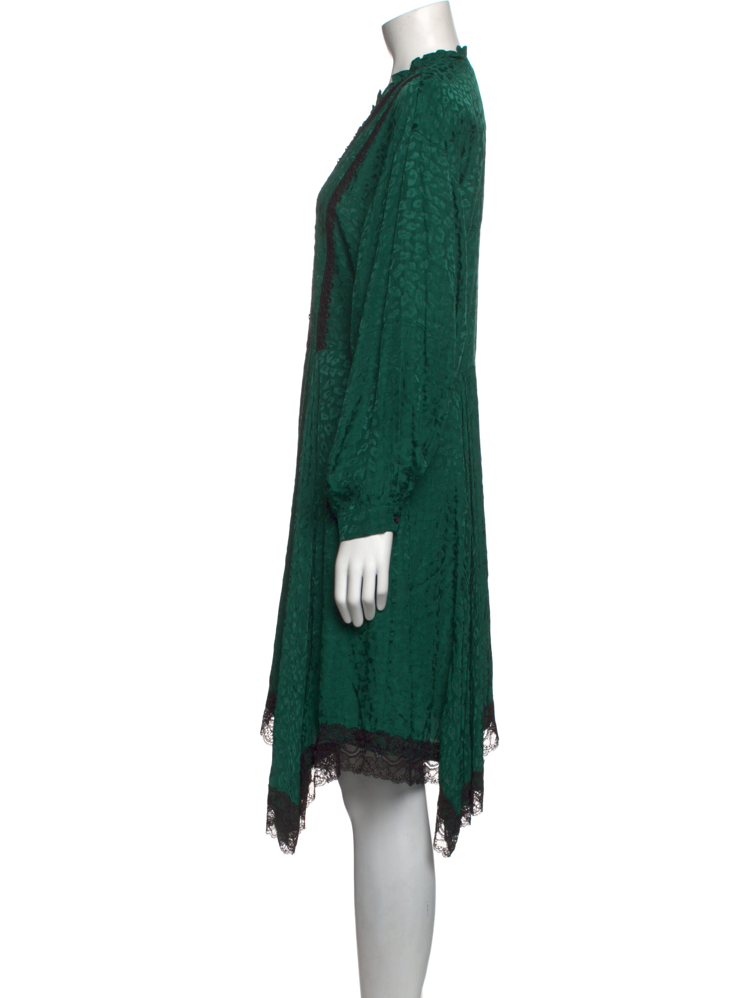 Koché V-Neck Midi Length Dress