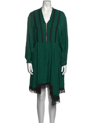 Koché Dresses V-Neck Midi Length Dress Us0, Fr32 | XS