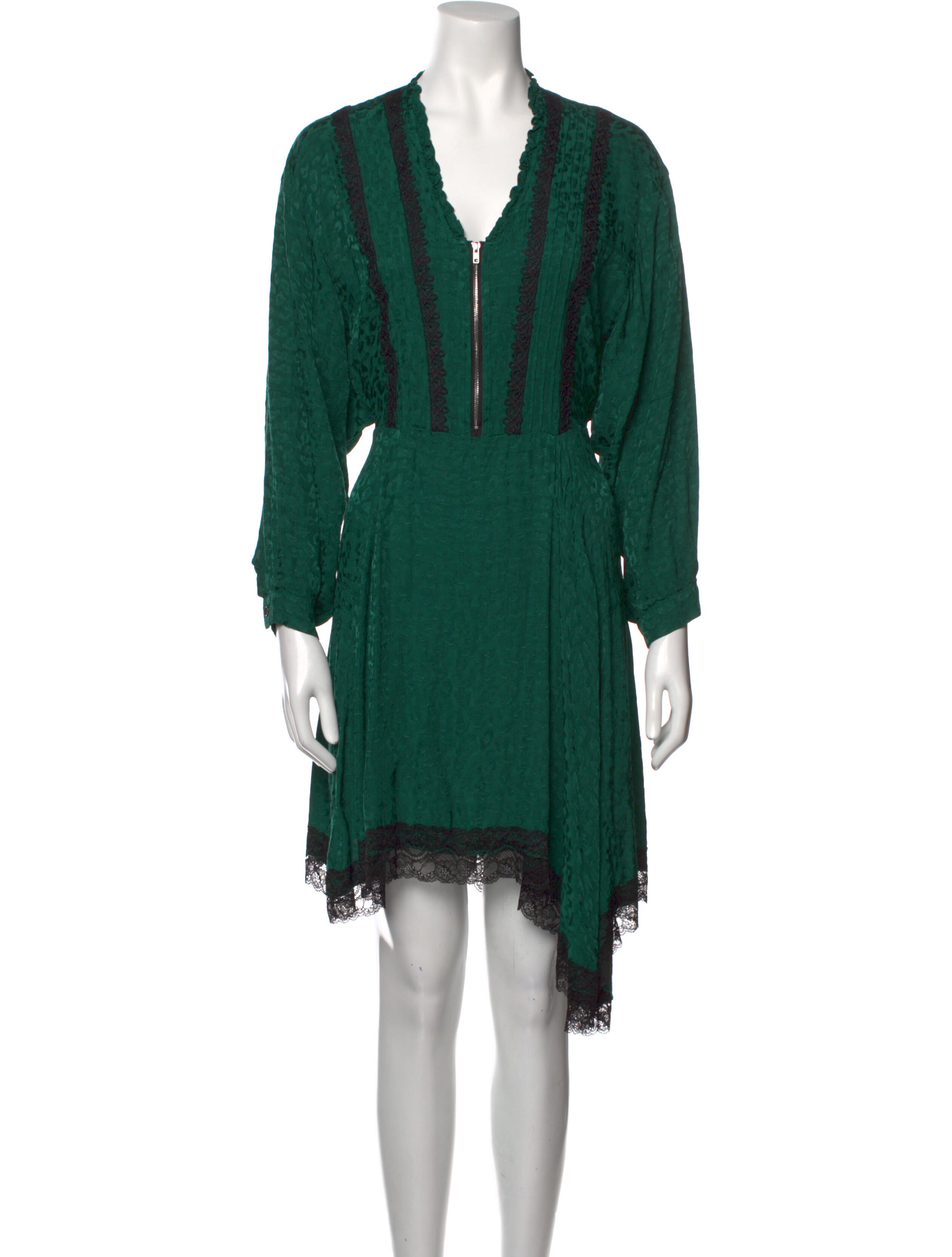 Koché V-Neck Midi Length Dress