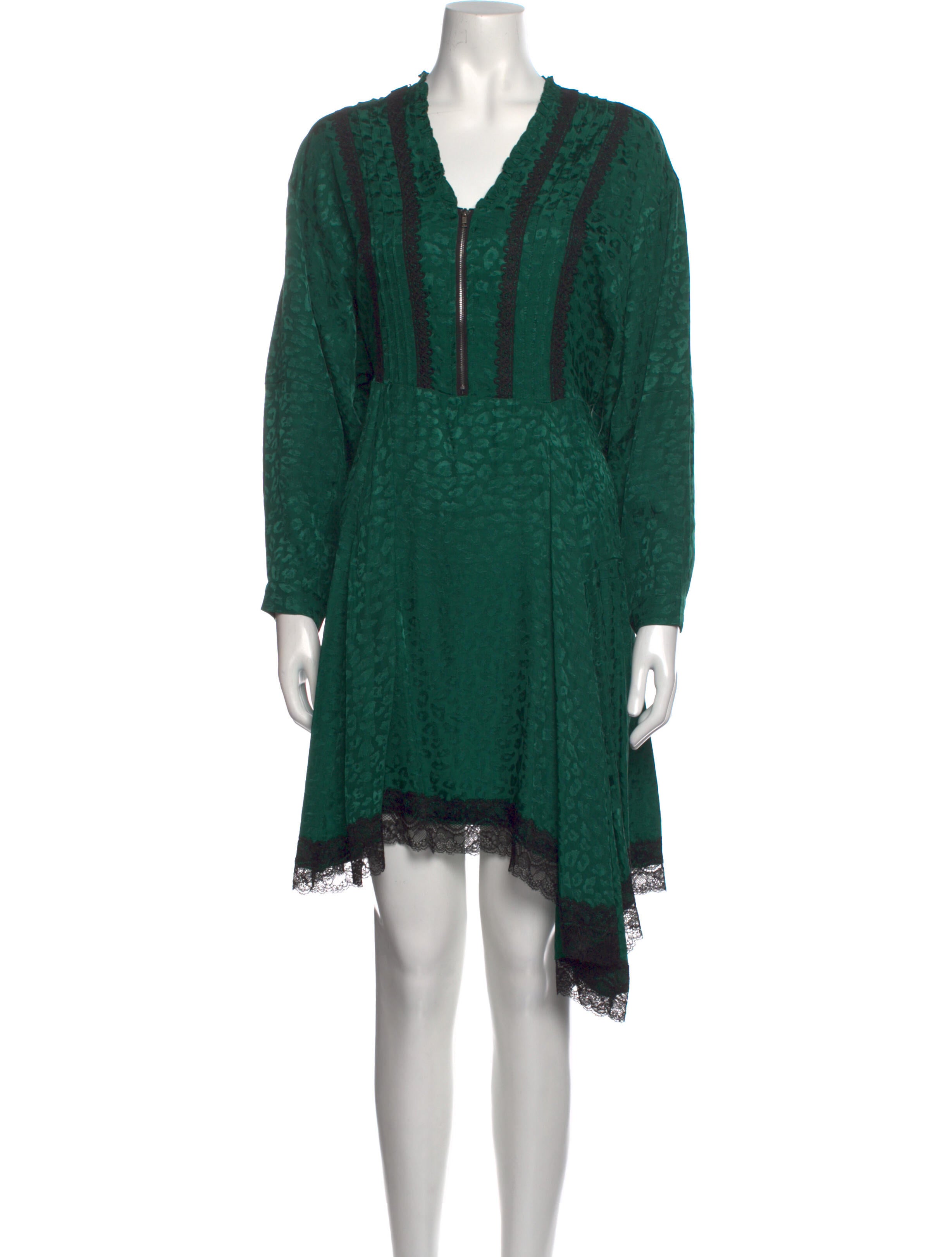 Koché V-Neck Midi Length Dress