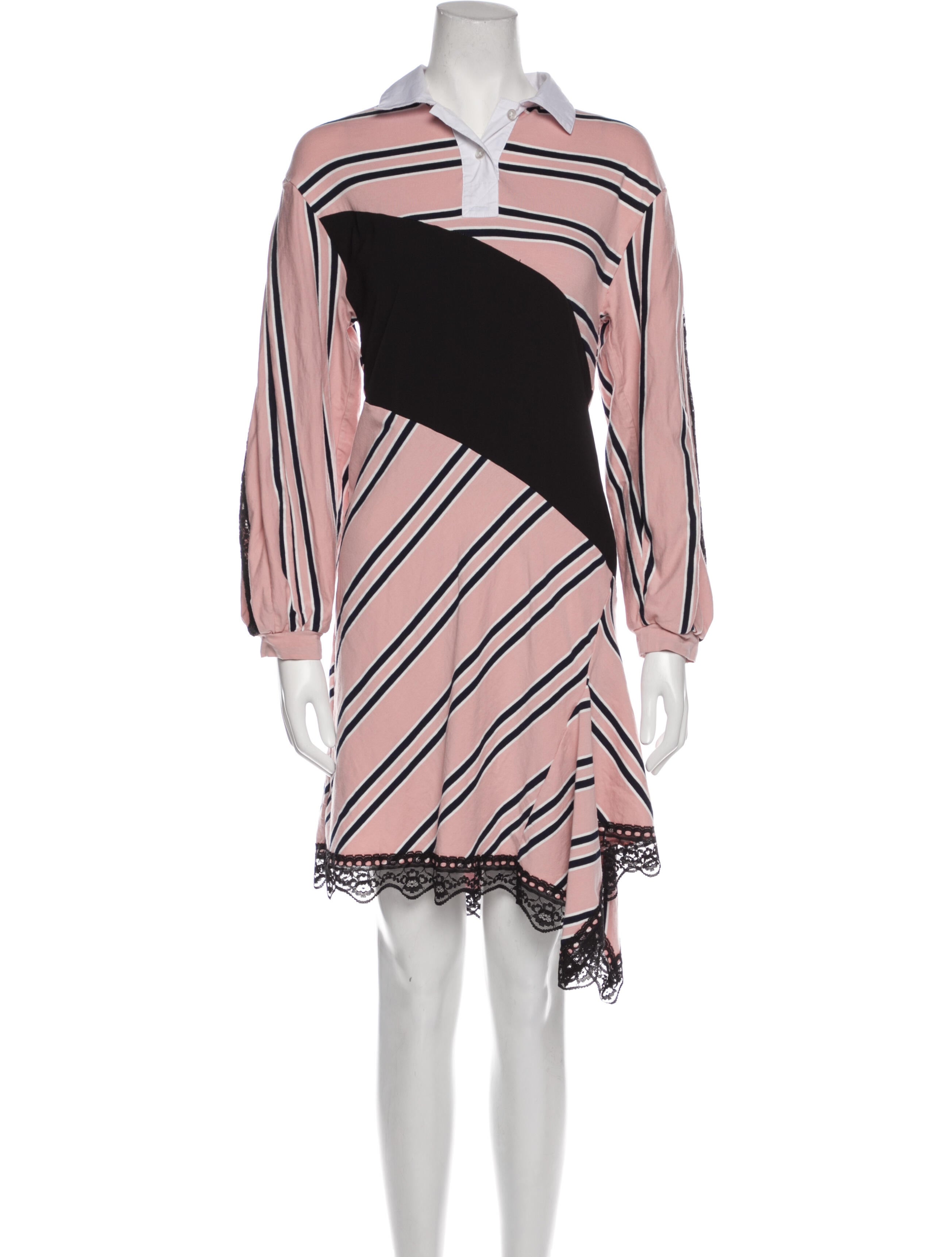 Koché Striped Knee-Length Dress