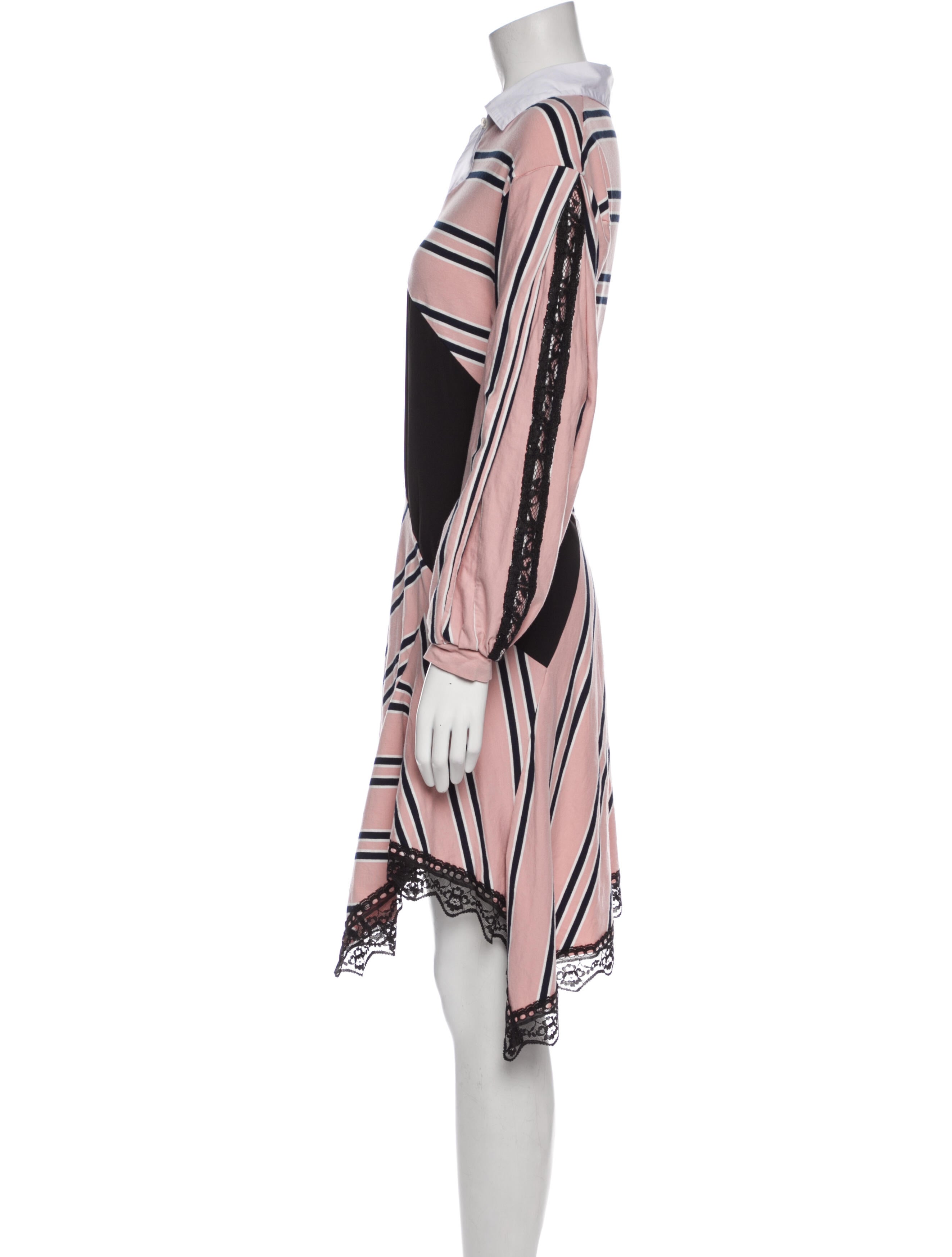 Koché Striped Knee-Length Dress