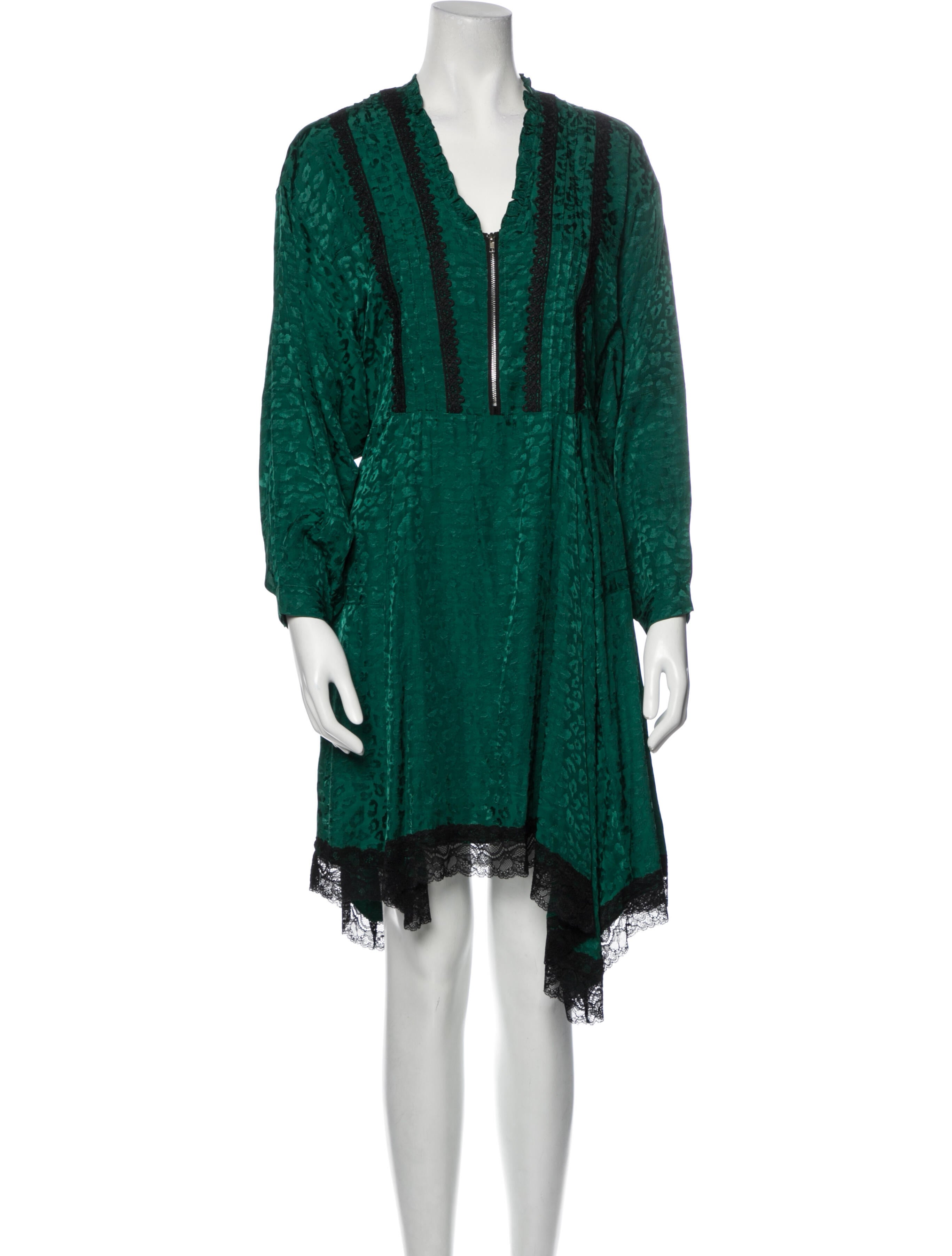 Koché V-Neck Midi Length Dress