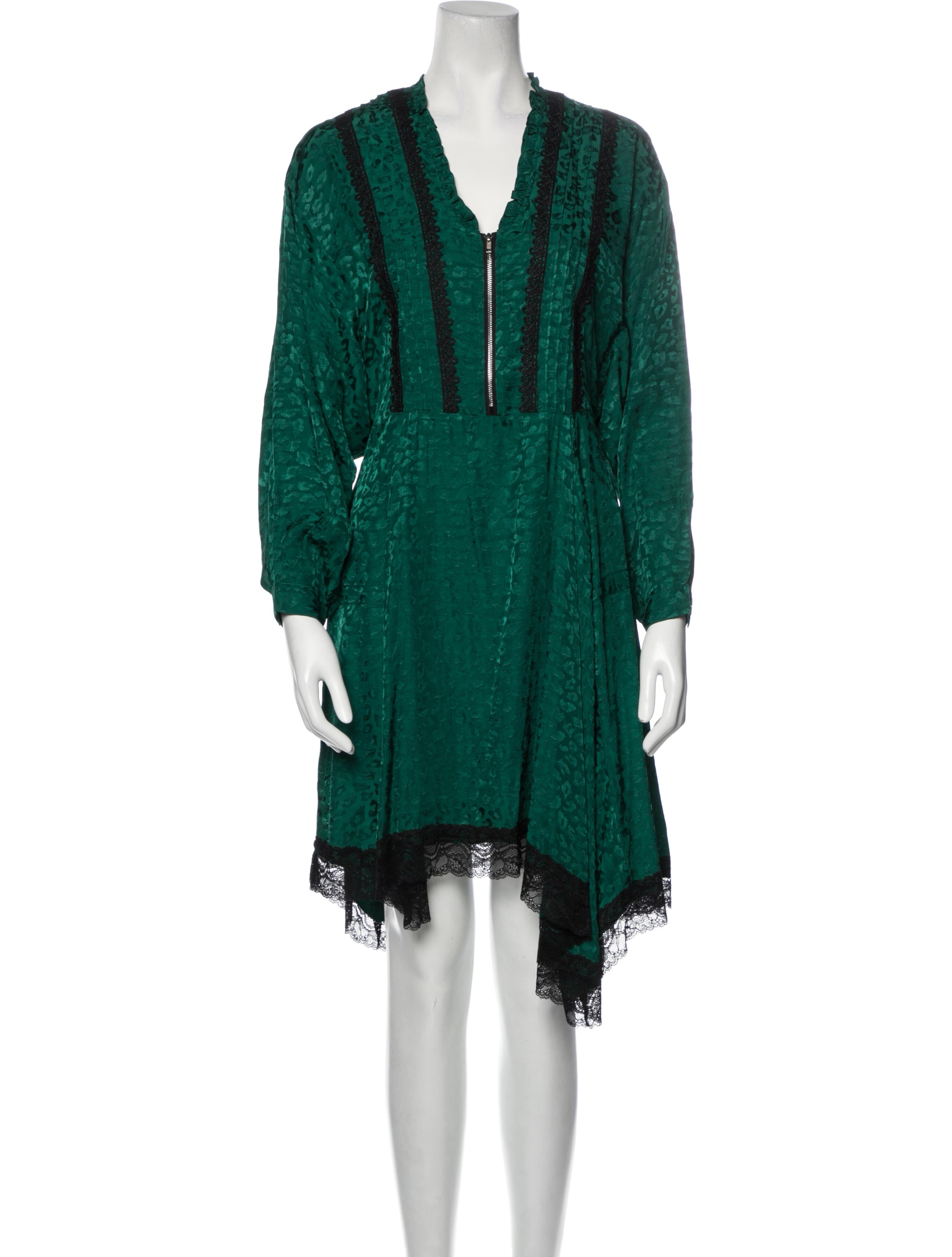 Koché V-Neck Midi Length Dress