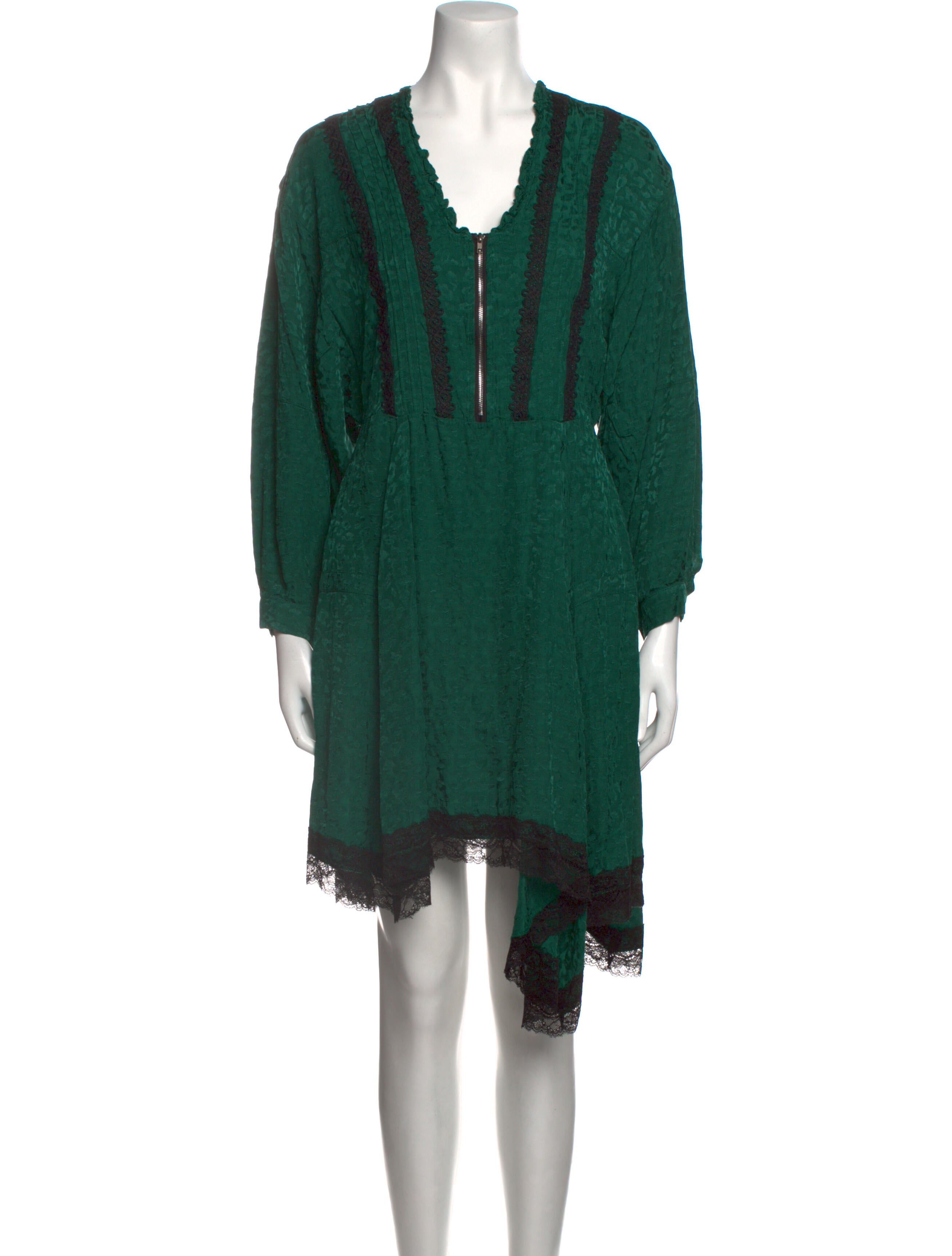 Koché V-Neck Midi Length Dress