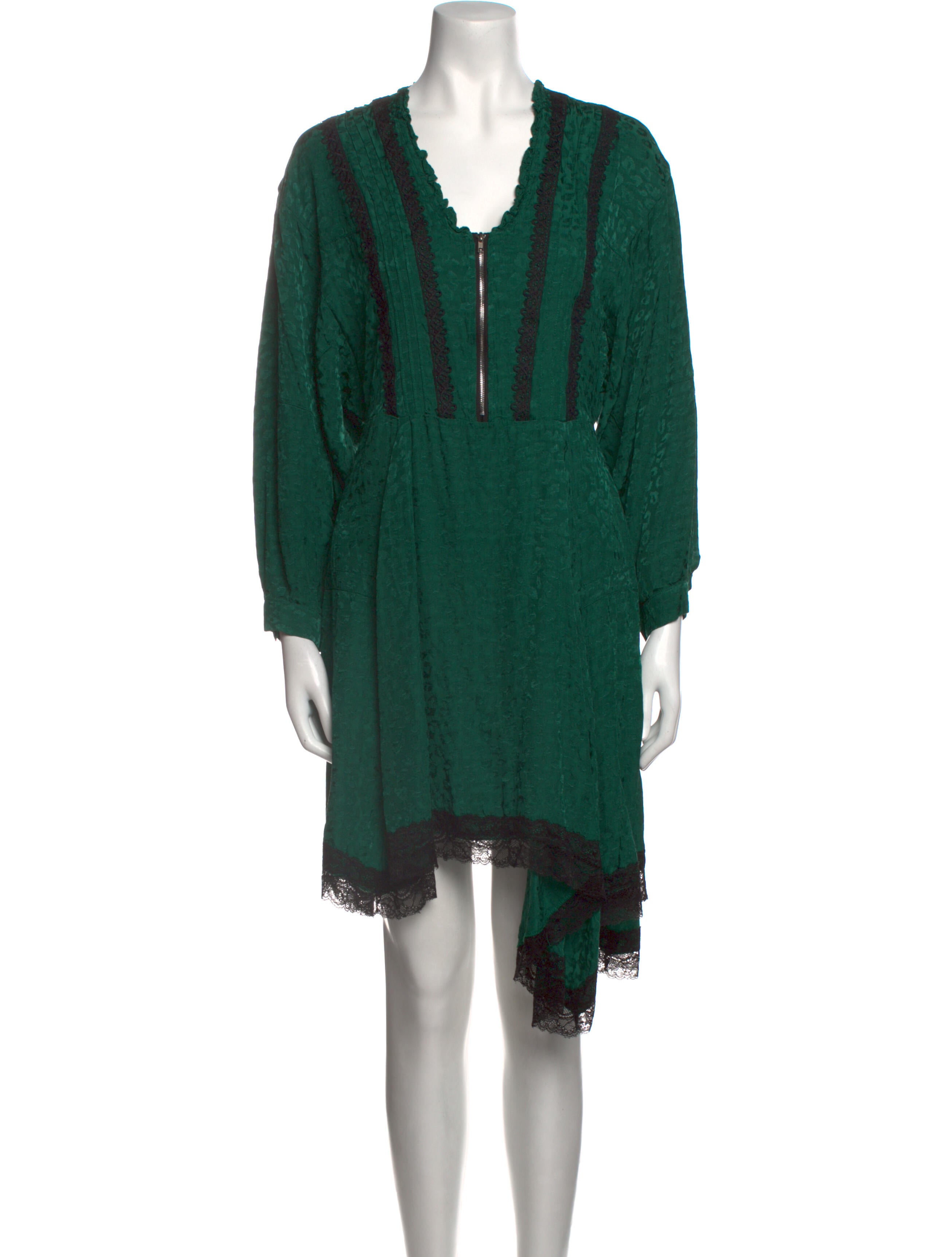 Koché V-Neck Knee-Length Dress