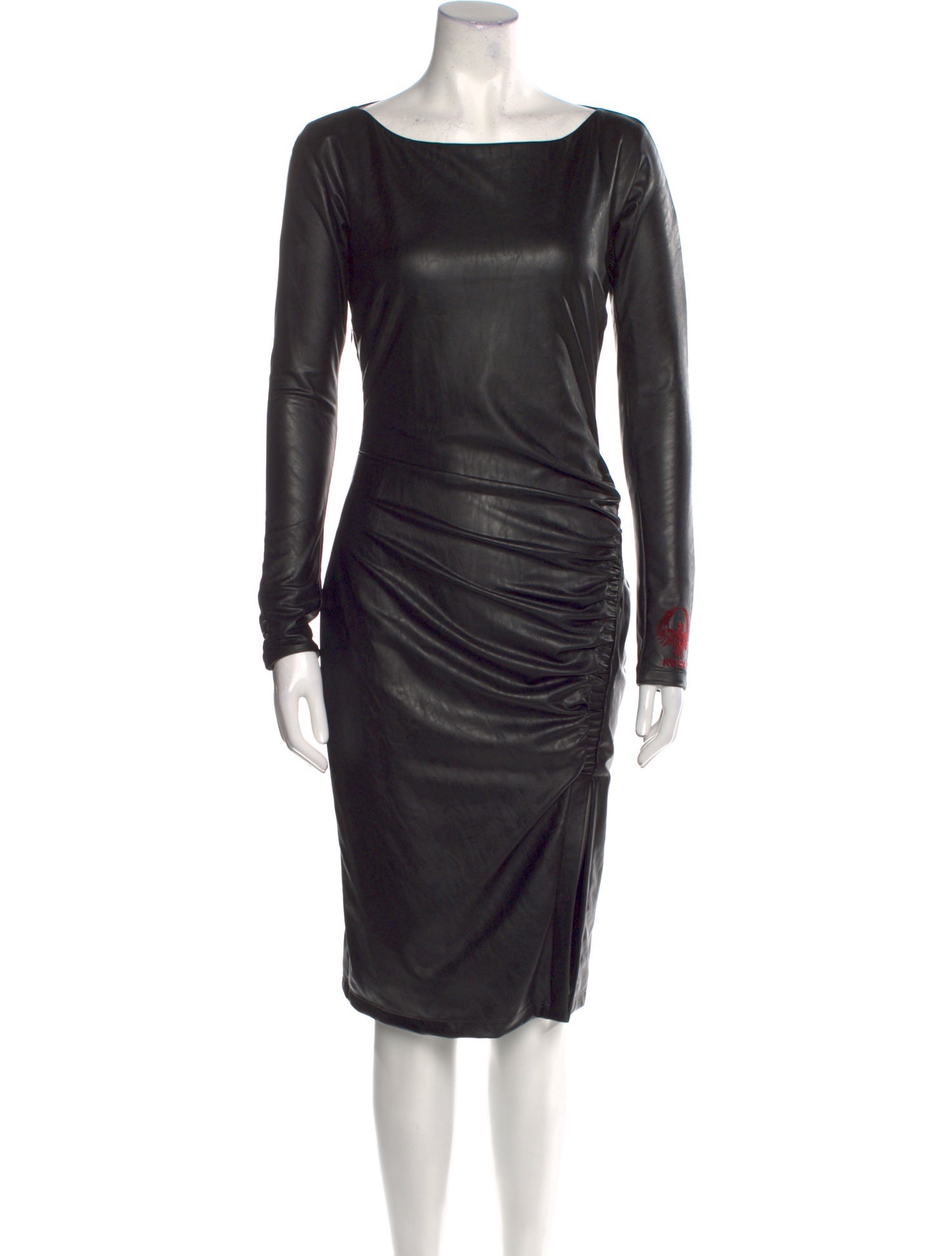 Koché Bateau Neckline Knee-Length Dress