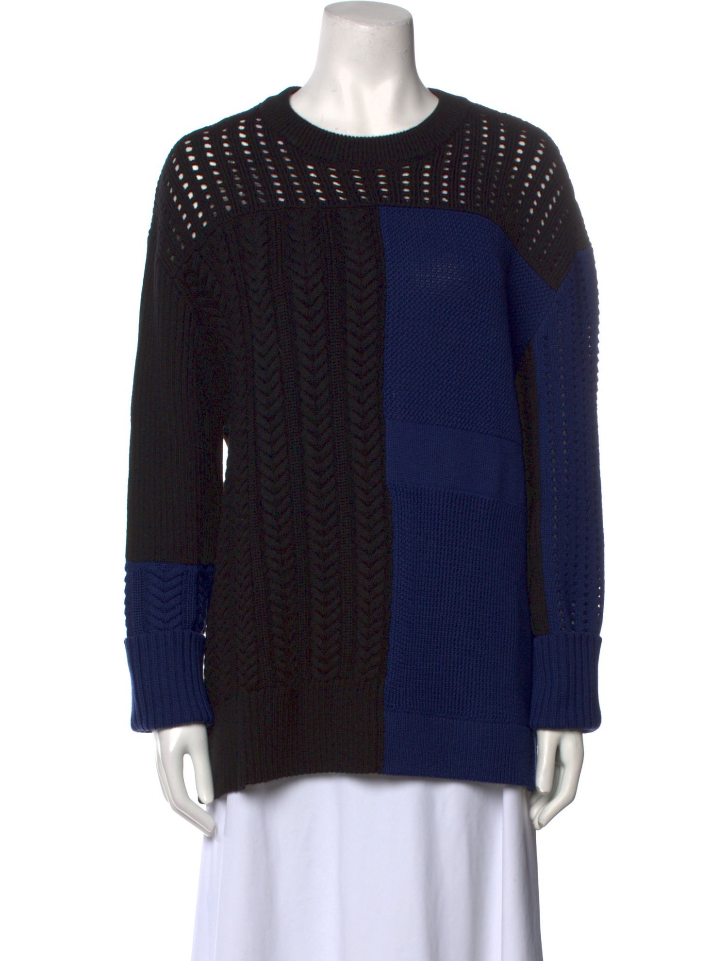 Koché Colorblock Pattern Crew Neck Pullover w/ Tags