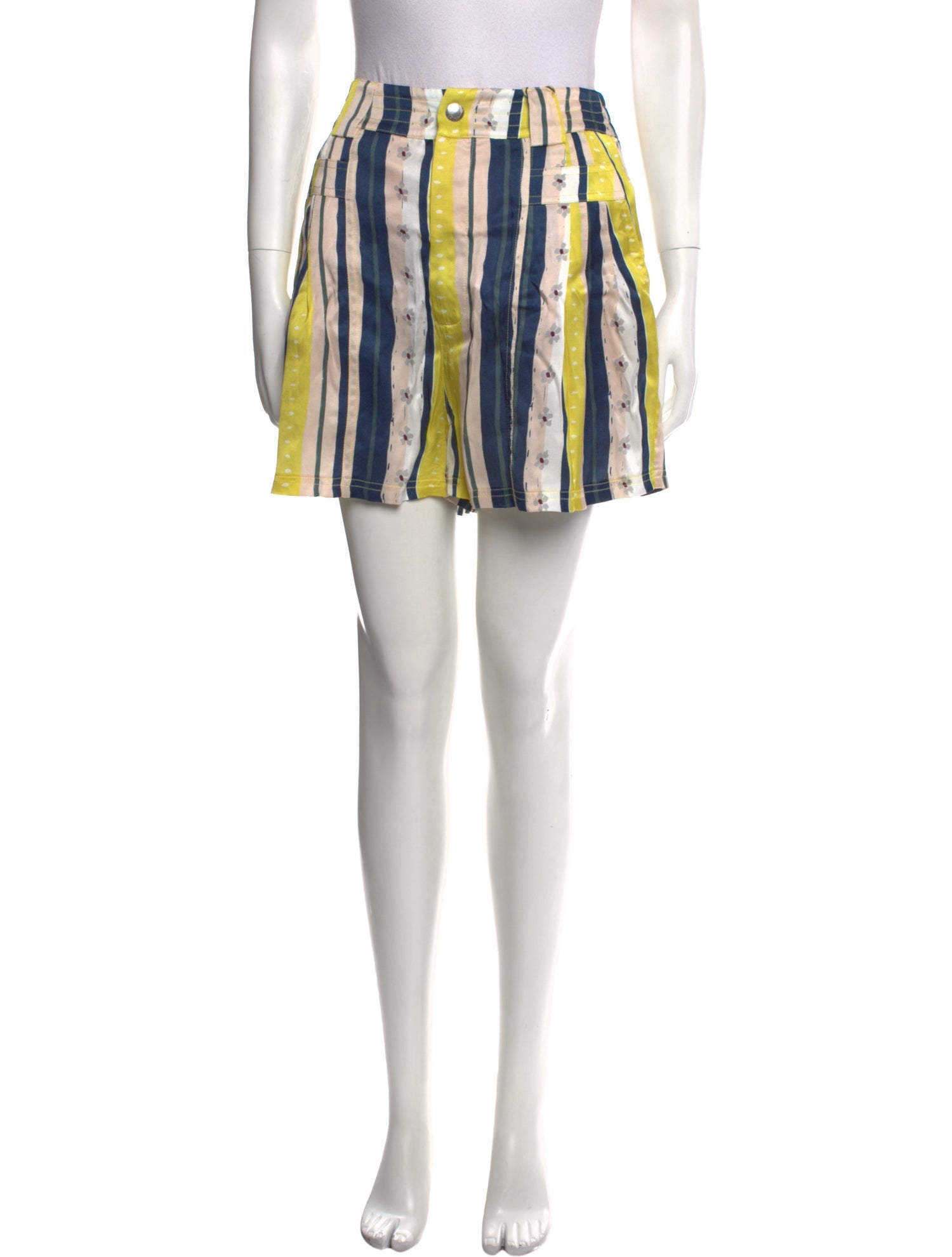 Koché Striped Mini Shorts