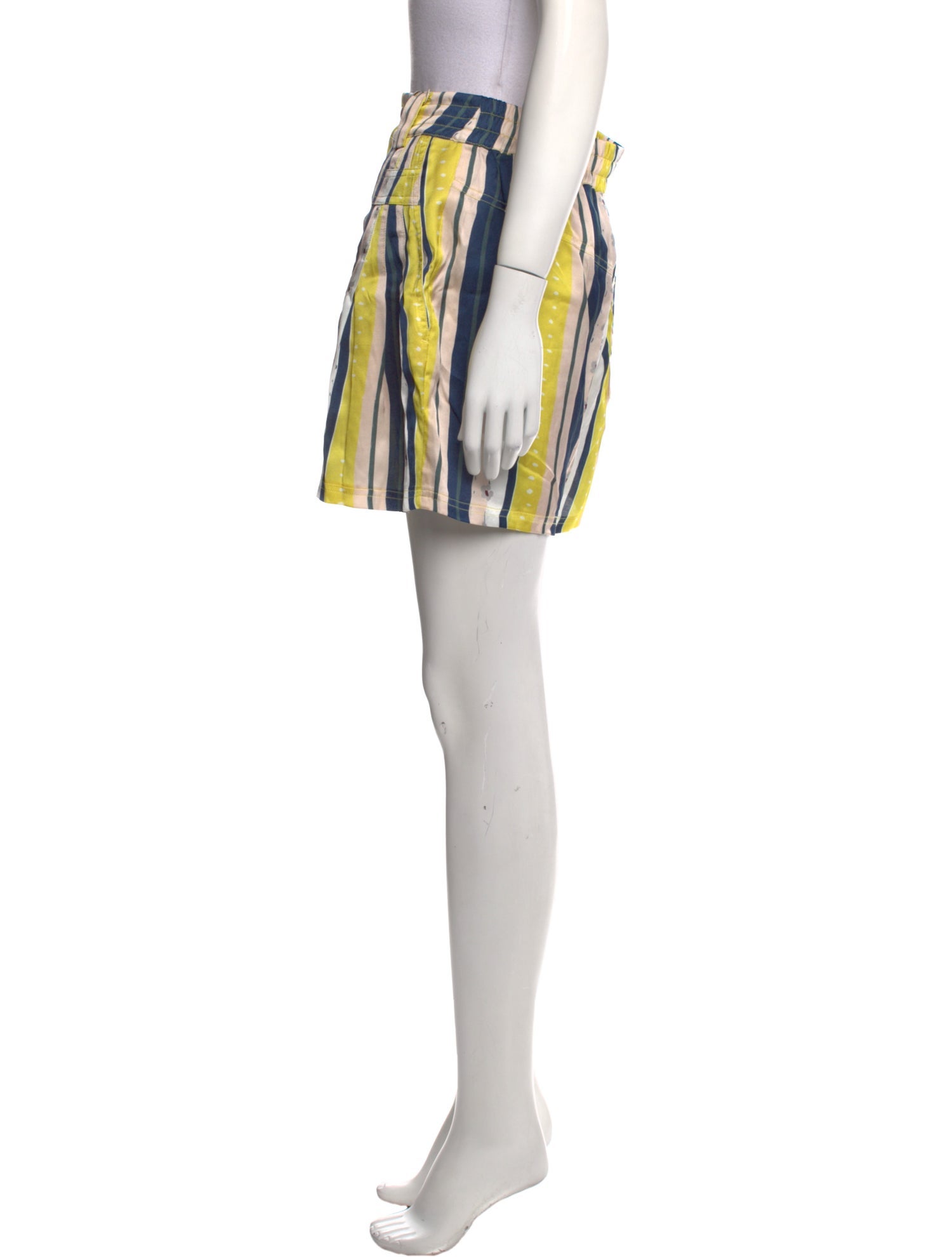 Koché Striped Mini Shorts