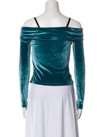 Koché Colorblock Pattern Square Neckline Crop Top