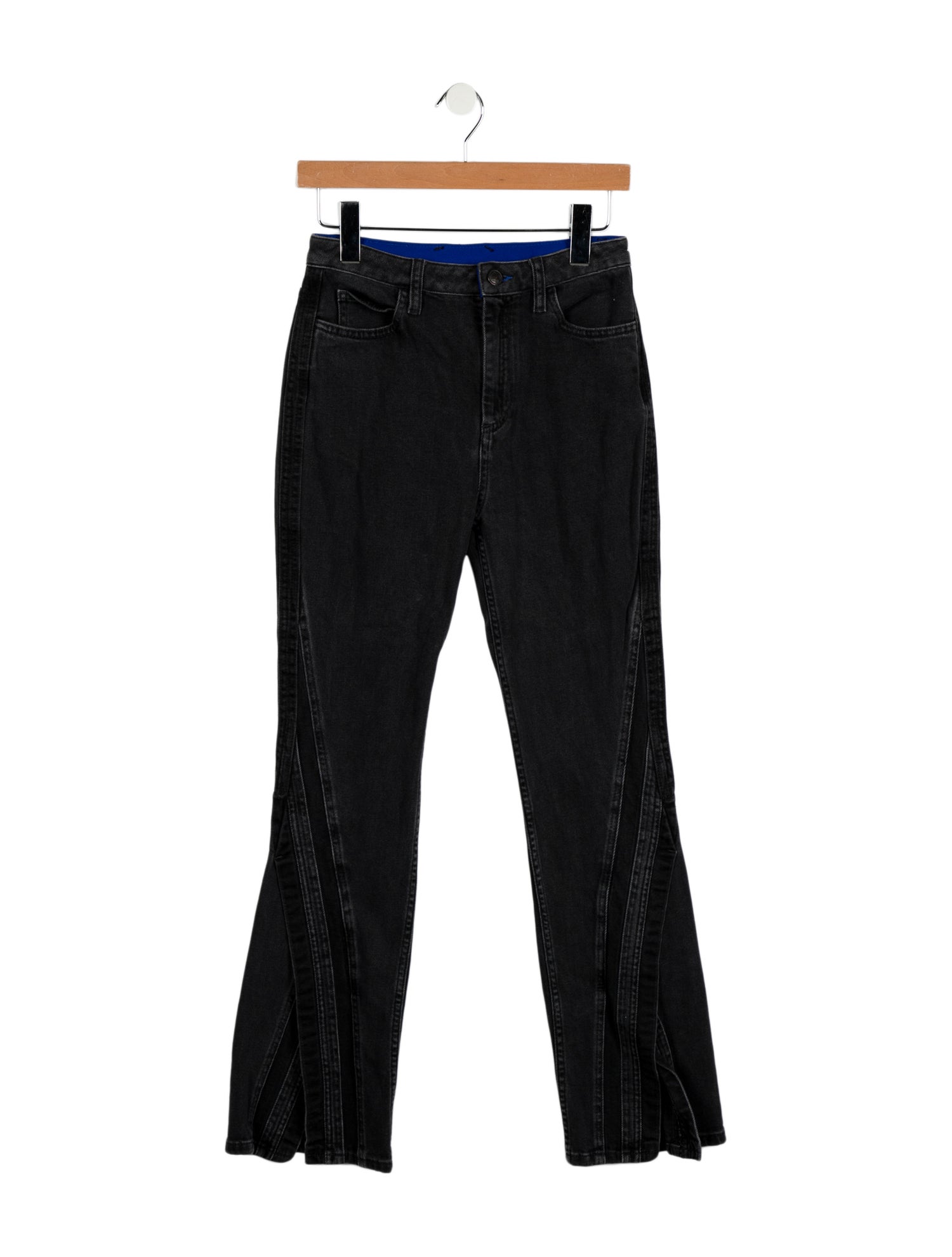 Koché High-Rise Straight Leg Jeans