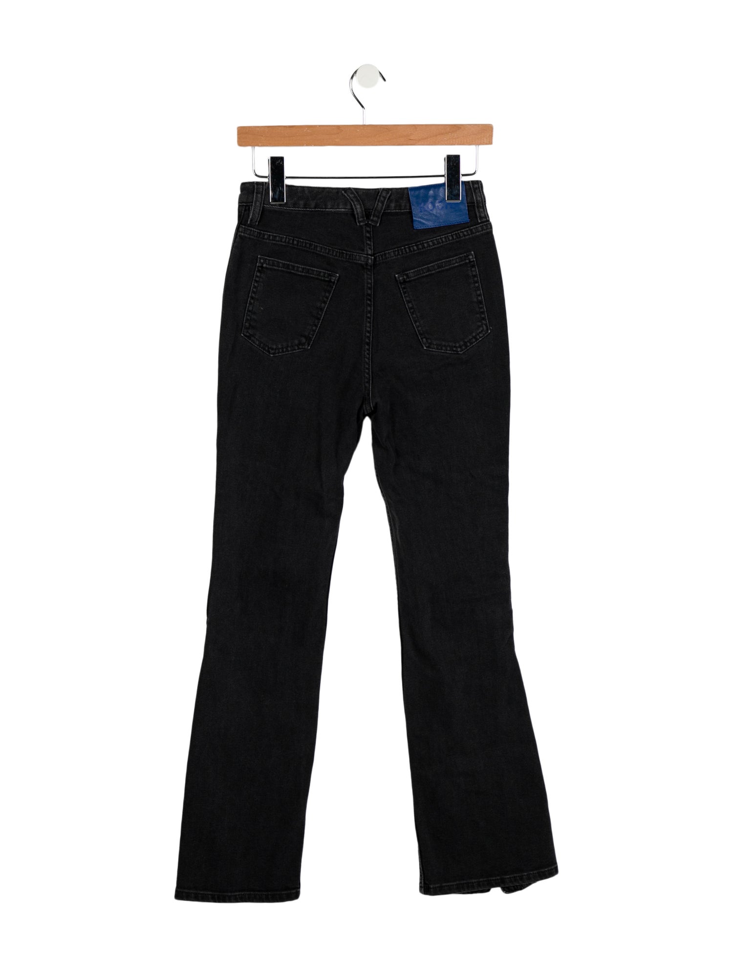 Koché High-Rise Straight Leg Jeans