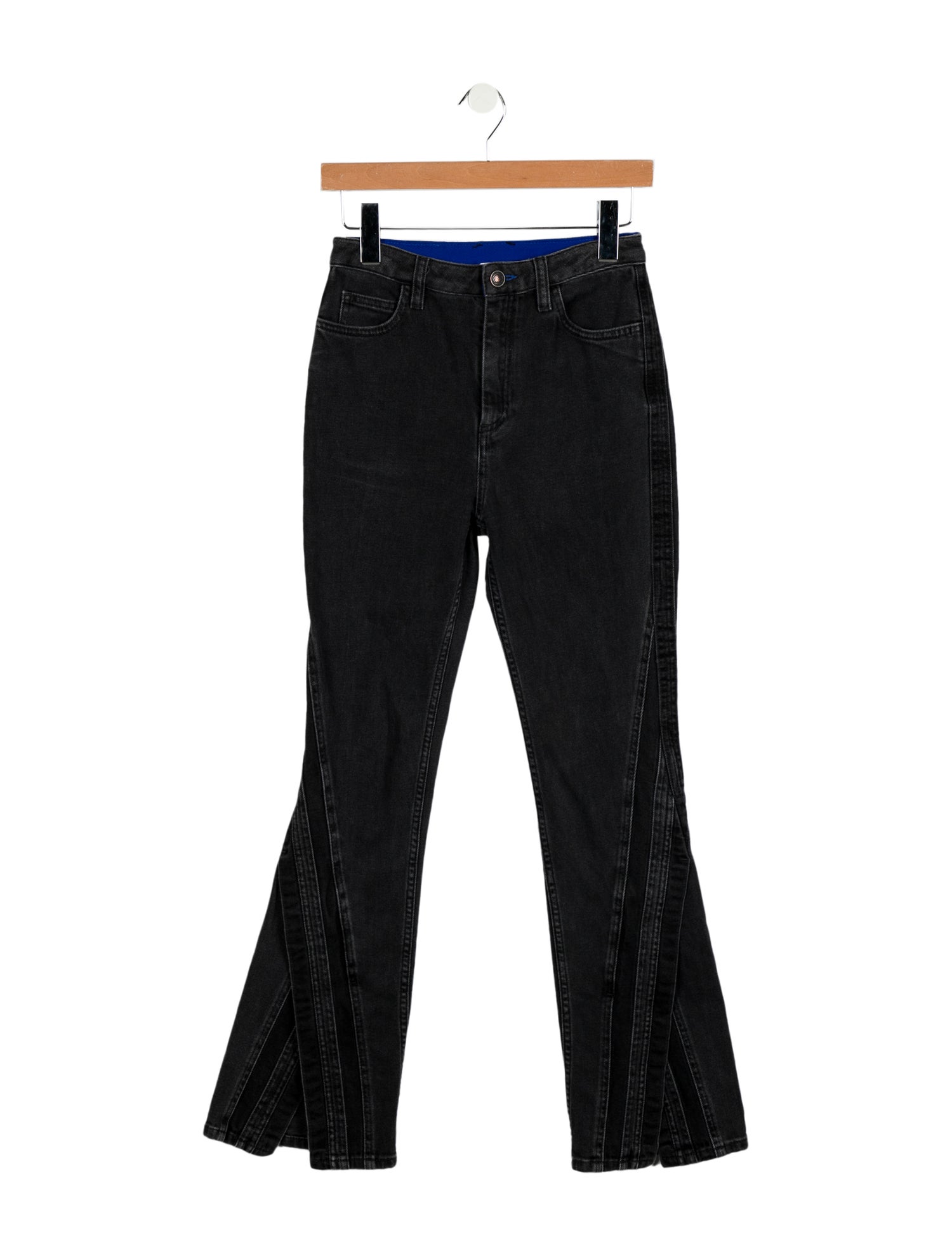 Koché Mid-Rise Wide Leg Jeans