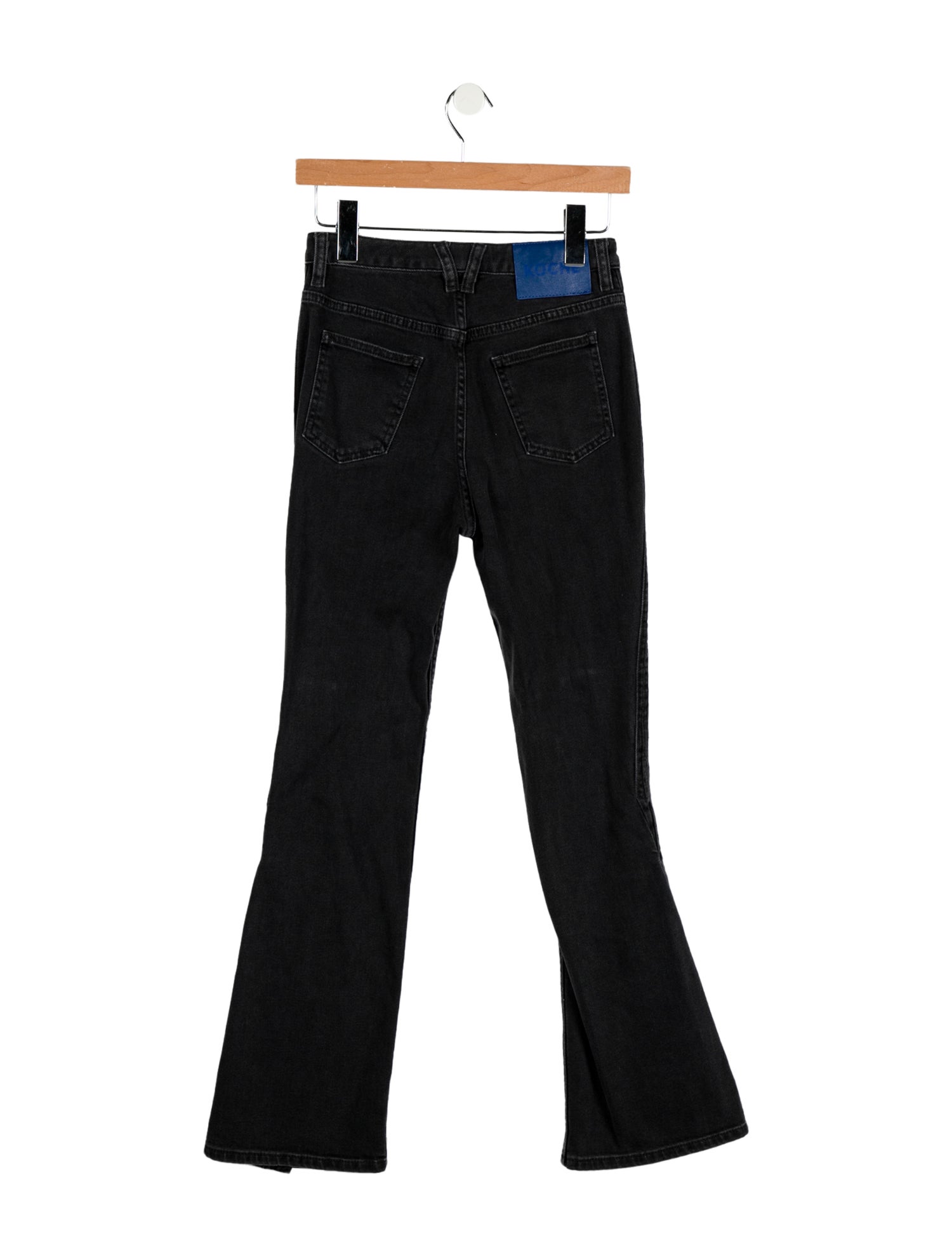 Koché High-Rise Straight Leg Jeans