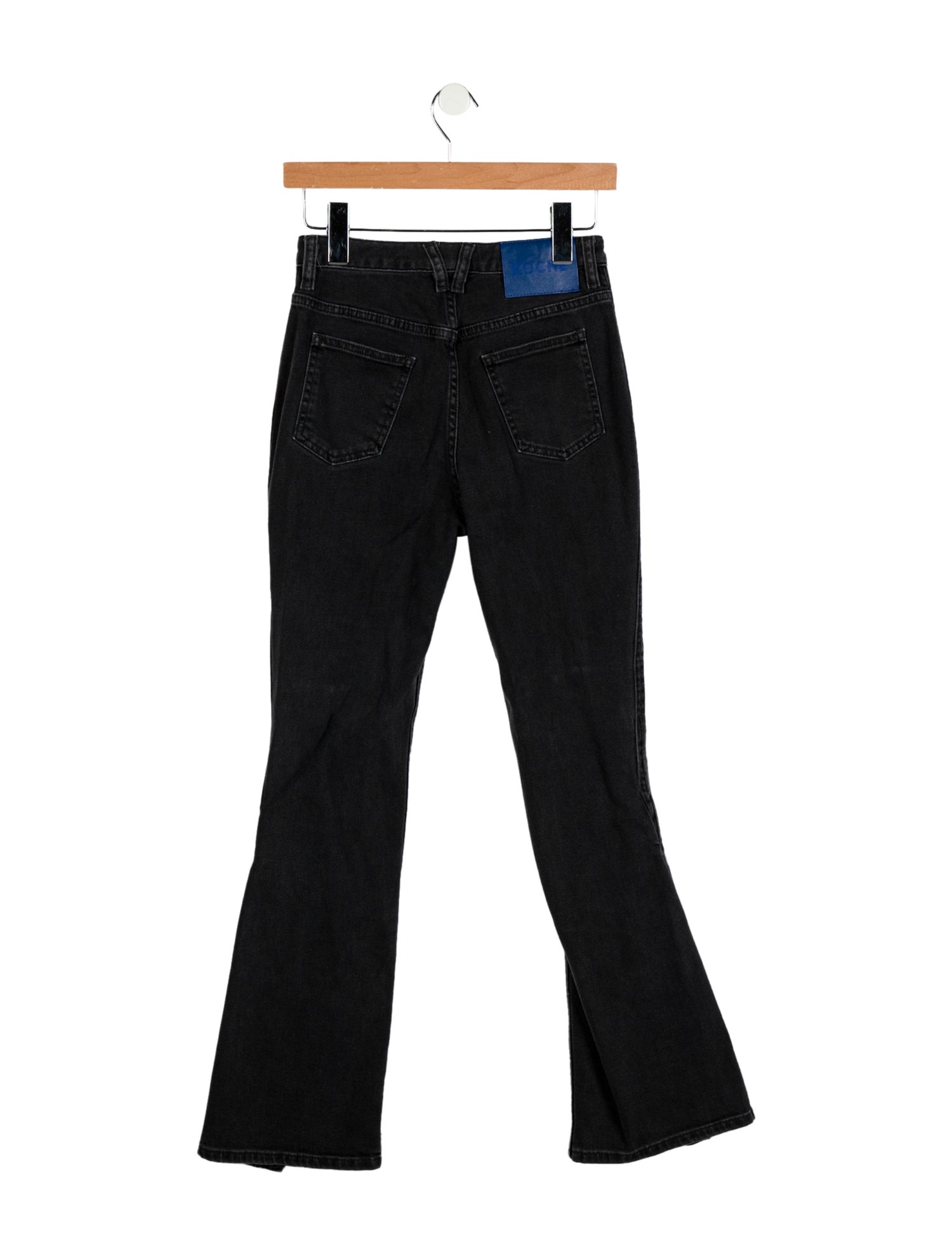 Koché Mid-Rise Wide Leg Jeans