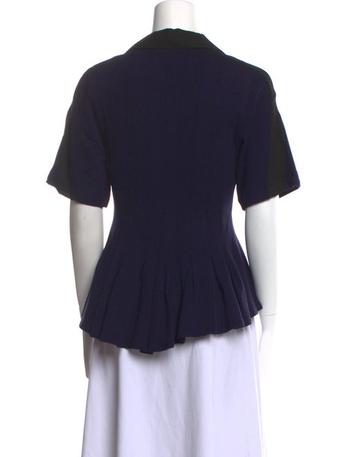 Koché Short Sleeve Button-Up Top