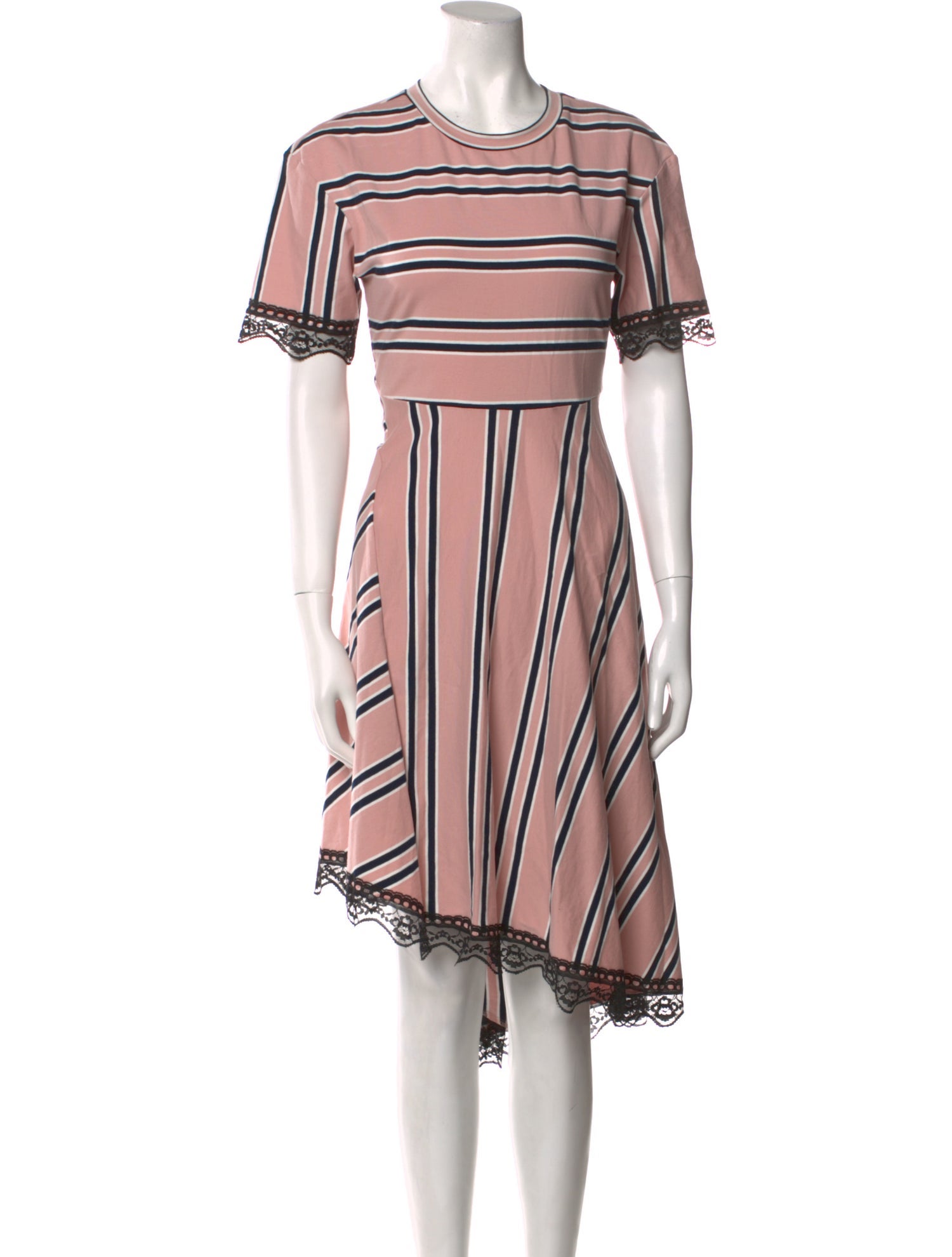 Koché Striped Long Dress