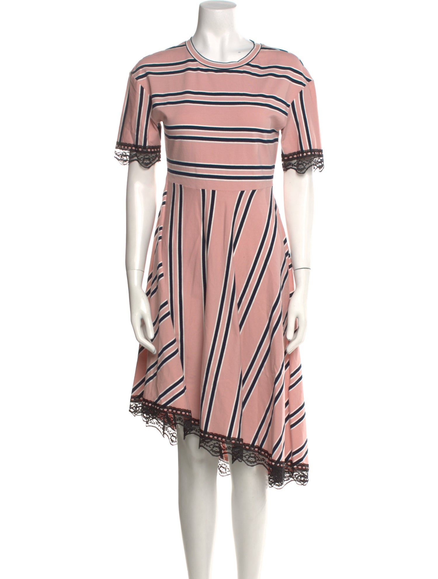 Koché Striped Knee-Length Dress