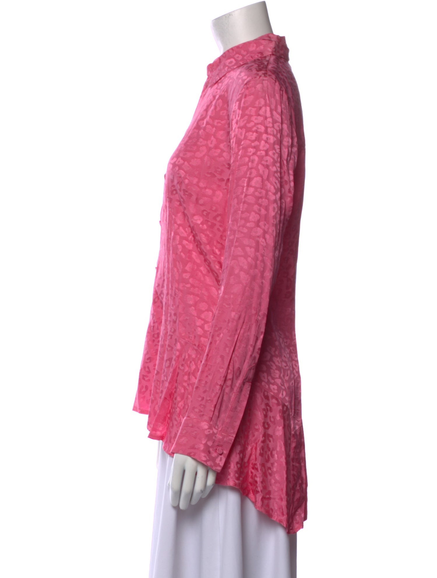 Koché Long Sleeve Button-Up Top