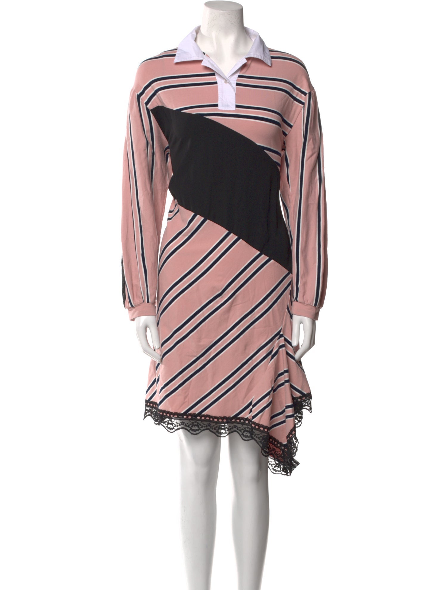 Koché Striped Knee-Length Dress