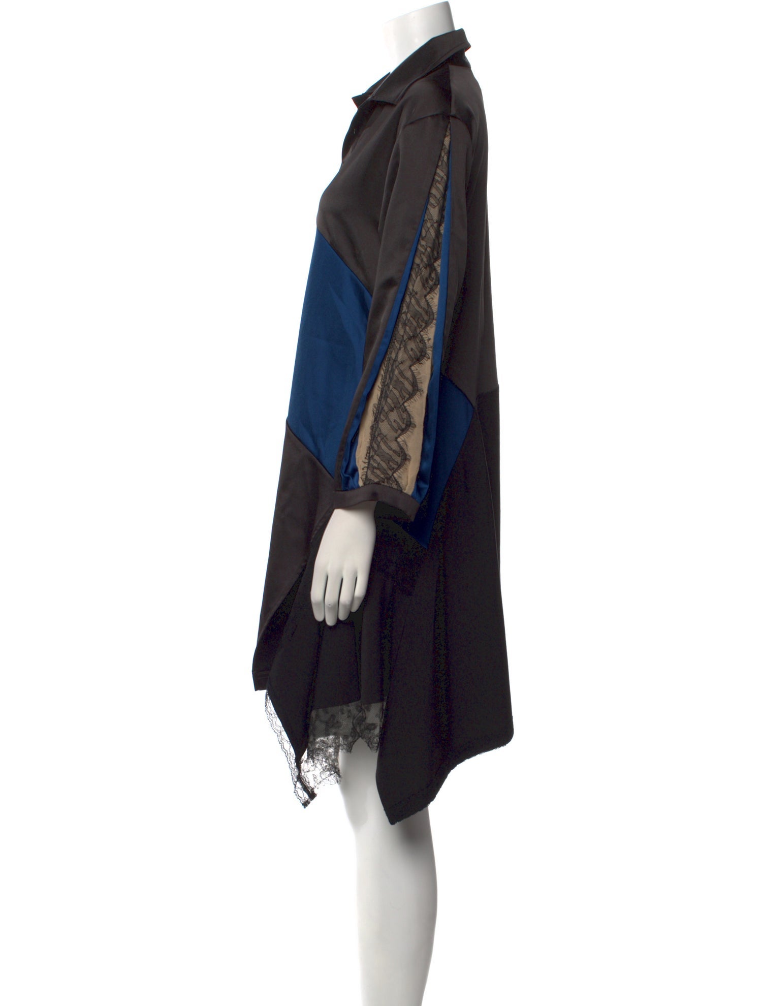 Koché Colorblock Pattern Mini Dress