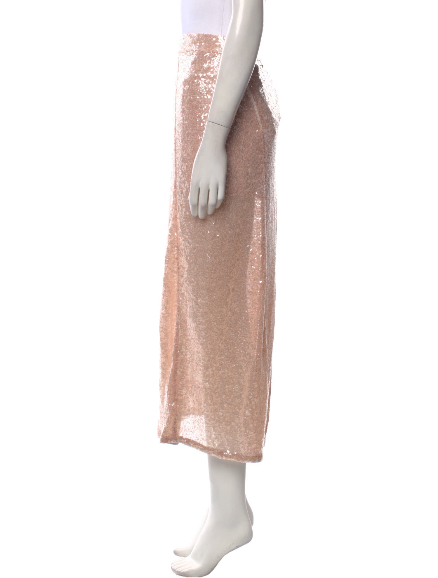 Koché Sequin Embellishments Midi Length Skirt w/ Tags